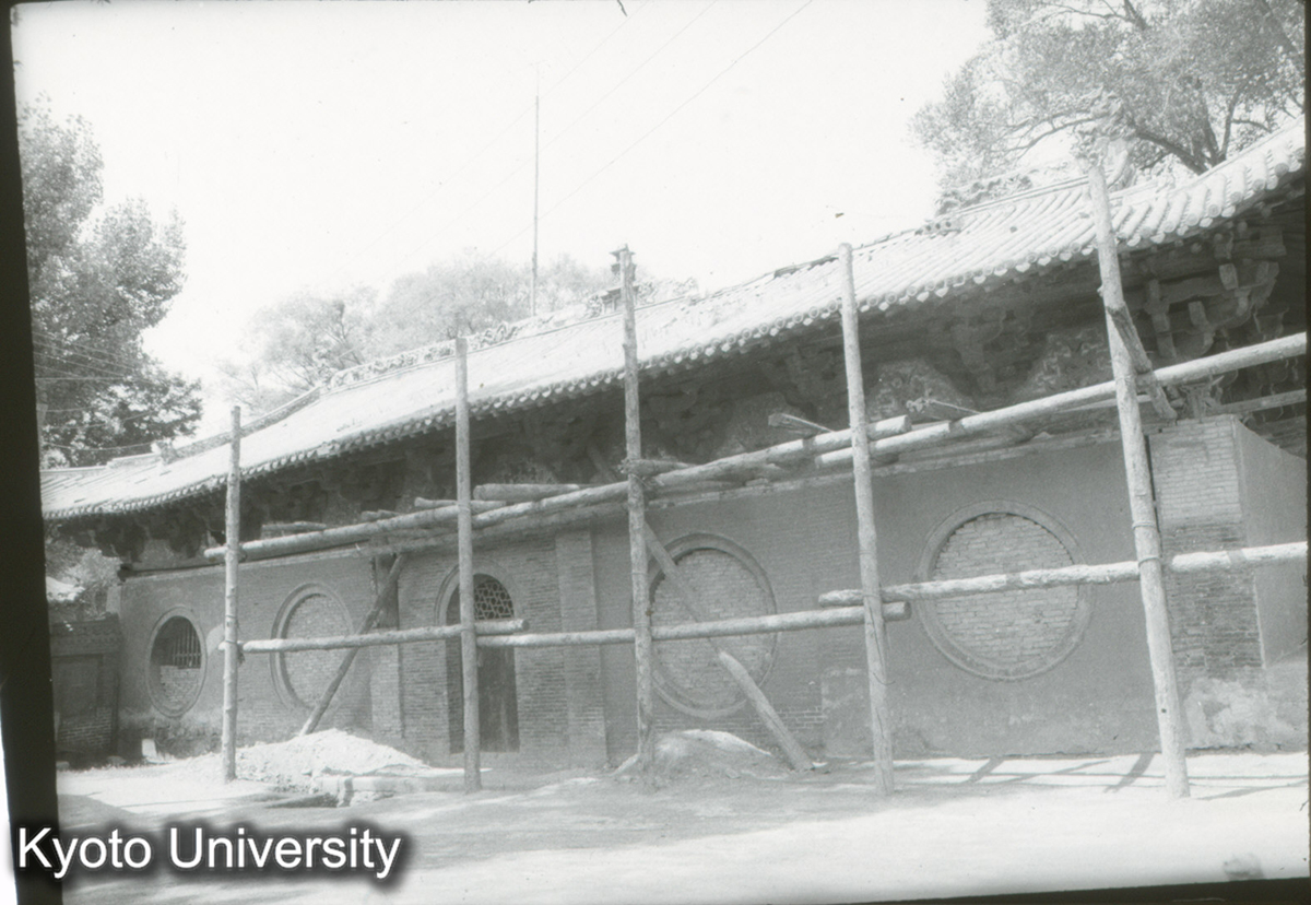 292_晋祠景清門 正面（修理中） (1)