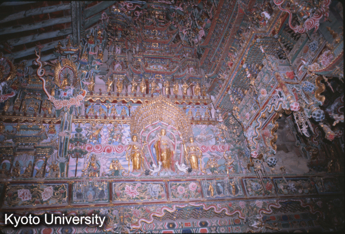 46-26_隰県 小西天 大雄宝殿 天宮楼閣・三十三天・三尊・十大弟子等 (1)