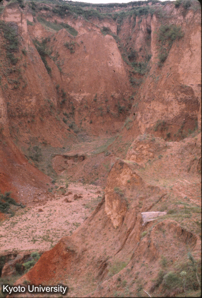 51-17_黄土断崖（洛陽-潼関間車中ヨリ） (1)