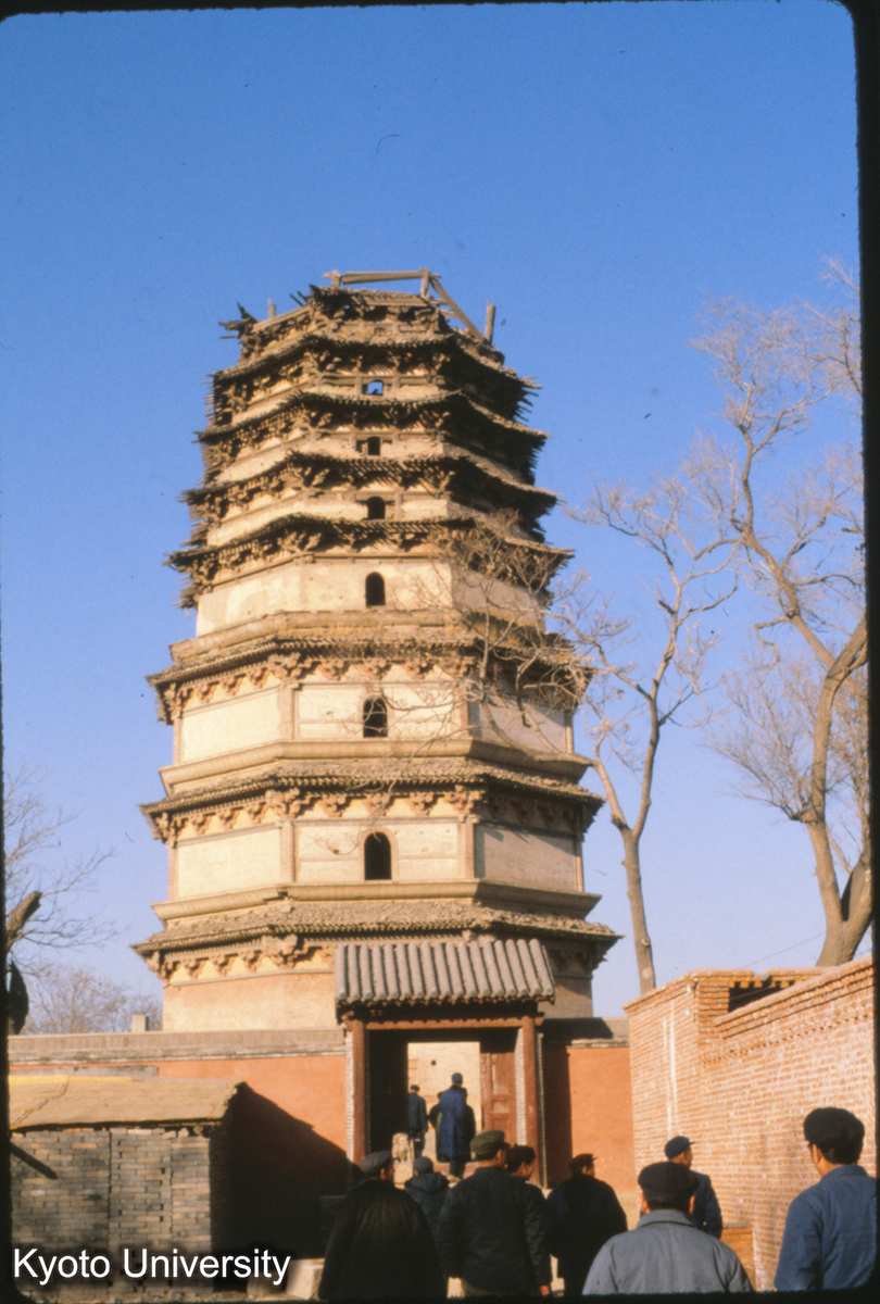 74-15_正定 天寧寺塔 北宋? 9級下4級は磚砌、上5級は木構 (1)