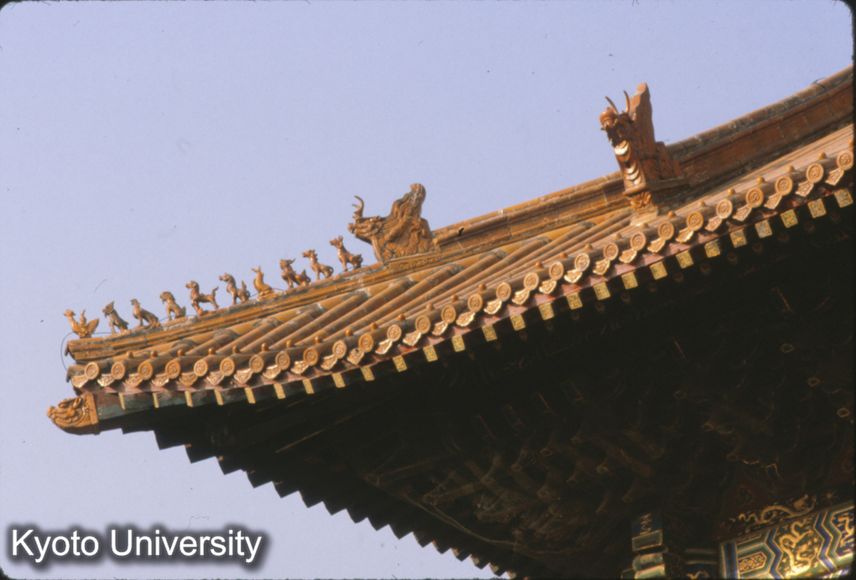 81-3_曲阜 孔廟大成殿 角脊 走獣（仙人・龍・鳳・獅子・麒麟・天馬・海馬・魚・獬・吼・猴）獣頭_81 (1)