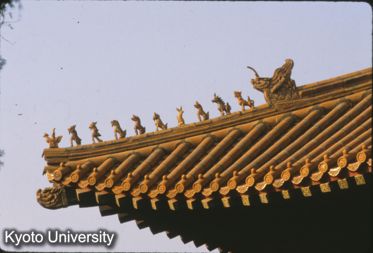 82-7_曲阜 孔廟大成殿 角脊 走獣（仙人・龍・鳳・獅子・麒麟・天馬・海馬・魚・獬・吼・猴）_81 (1)