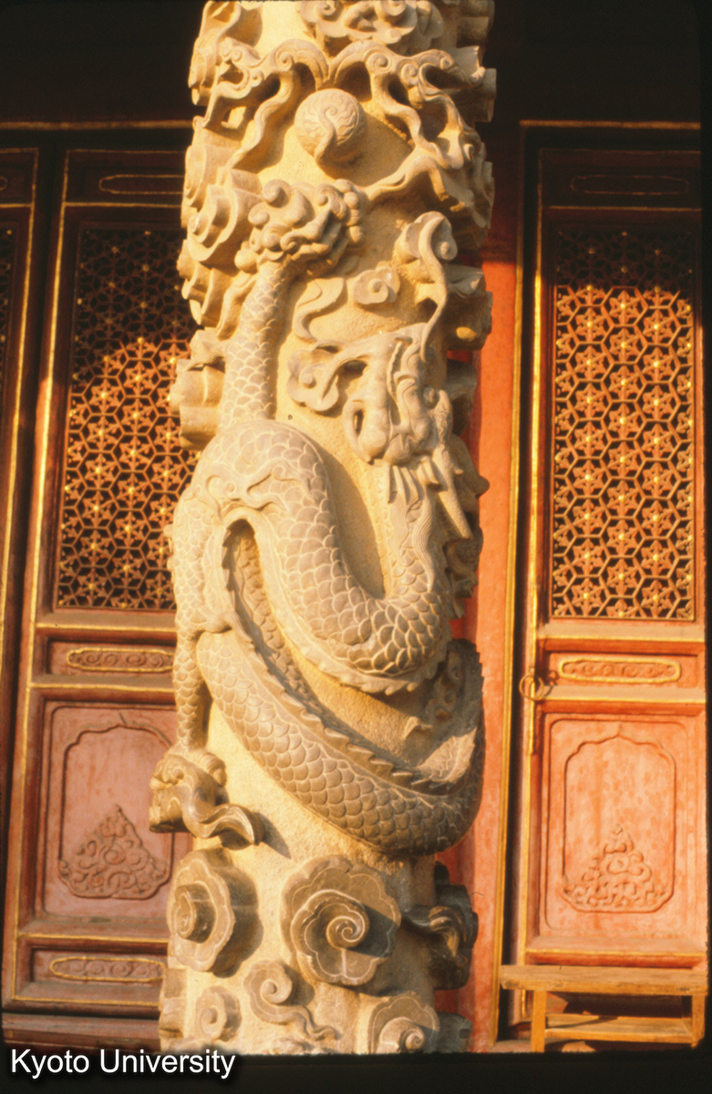 82-25_曲阜 孔廟大成殿 石柱 雲龍浮彫詳細 (1)