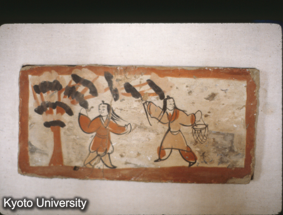 127-11_磚彩絵 （嘉峪関） 魏晋 写真 上海博 (1)