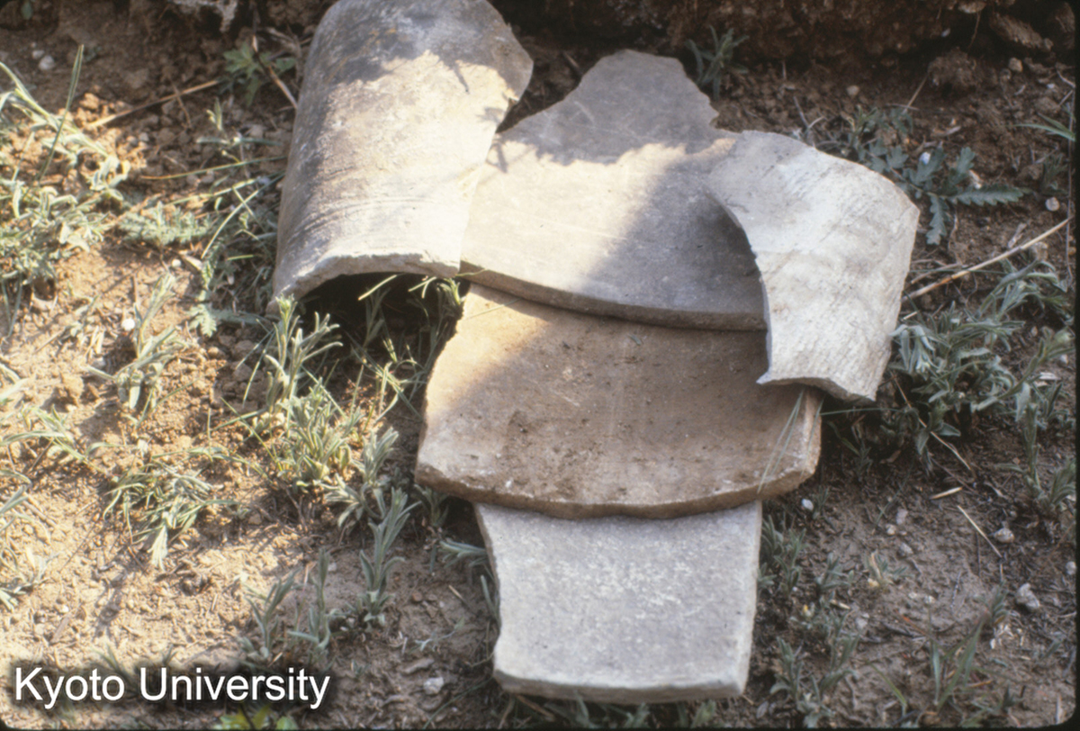 416_趙王城西城 城墻"舗瓦"情況再現（原来共有６層以上） (1)