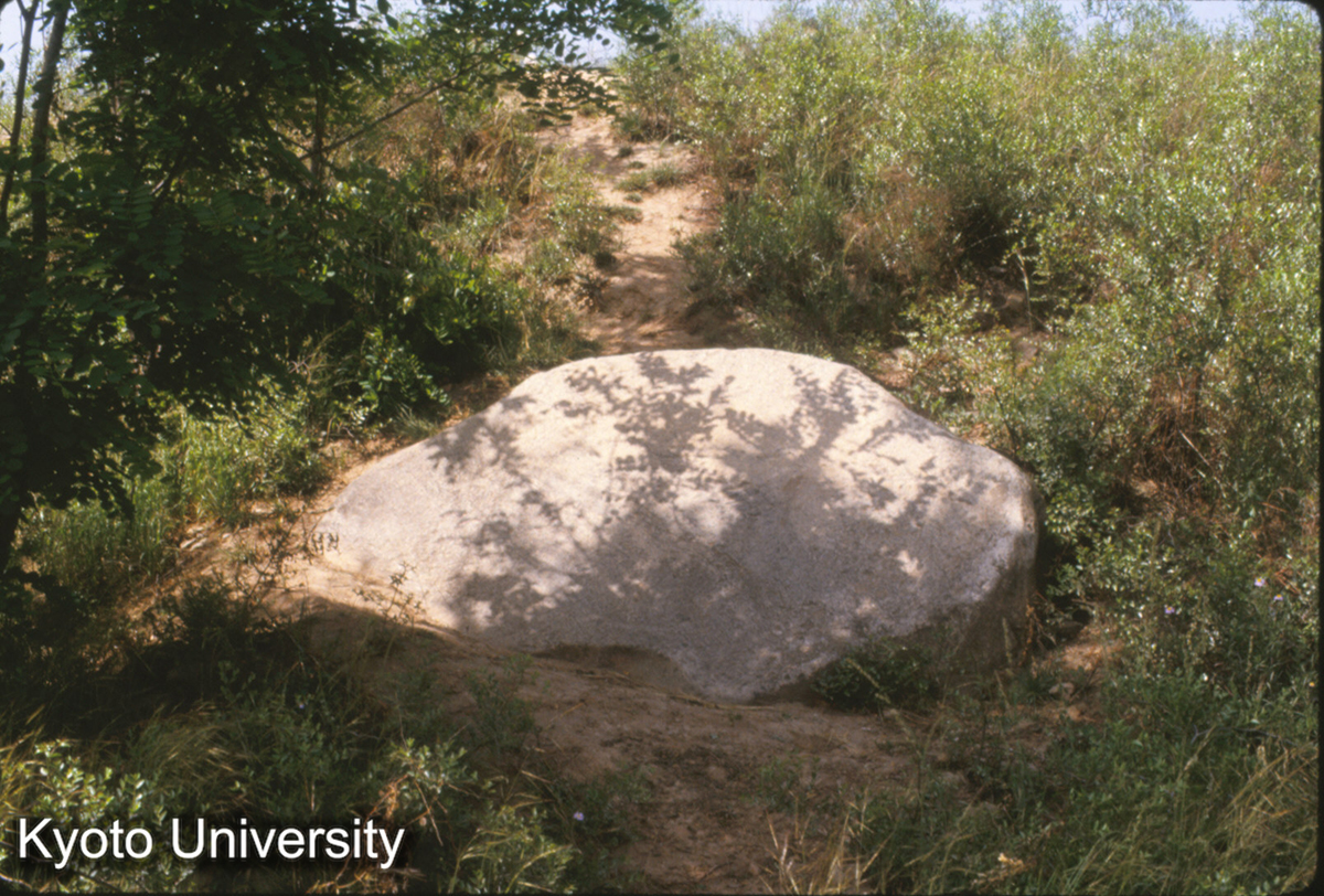 1388_秦阿房宮走廊 柱礎 径1.9m×1.2m (1)