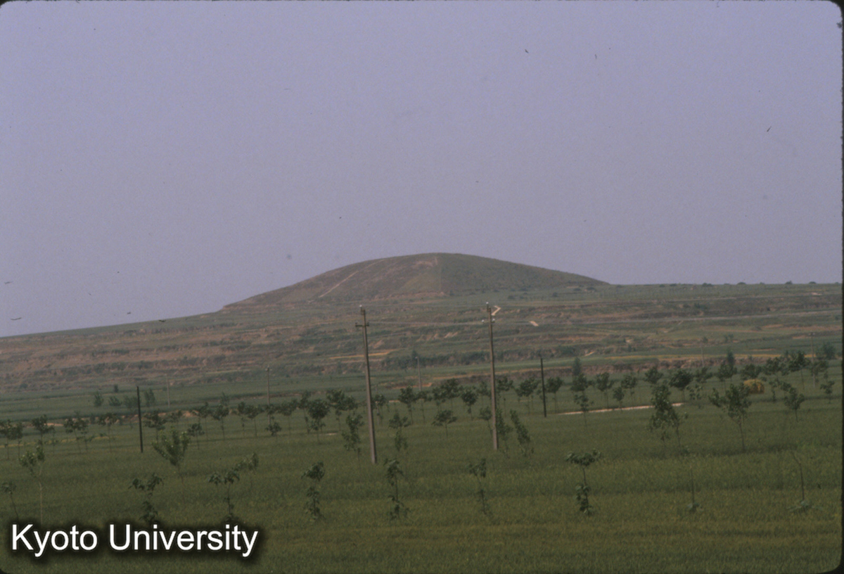 1499_咸陽宮1号址より西北をみる 漢 恵帝の安陵 (1)