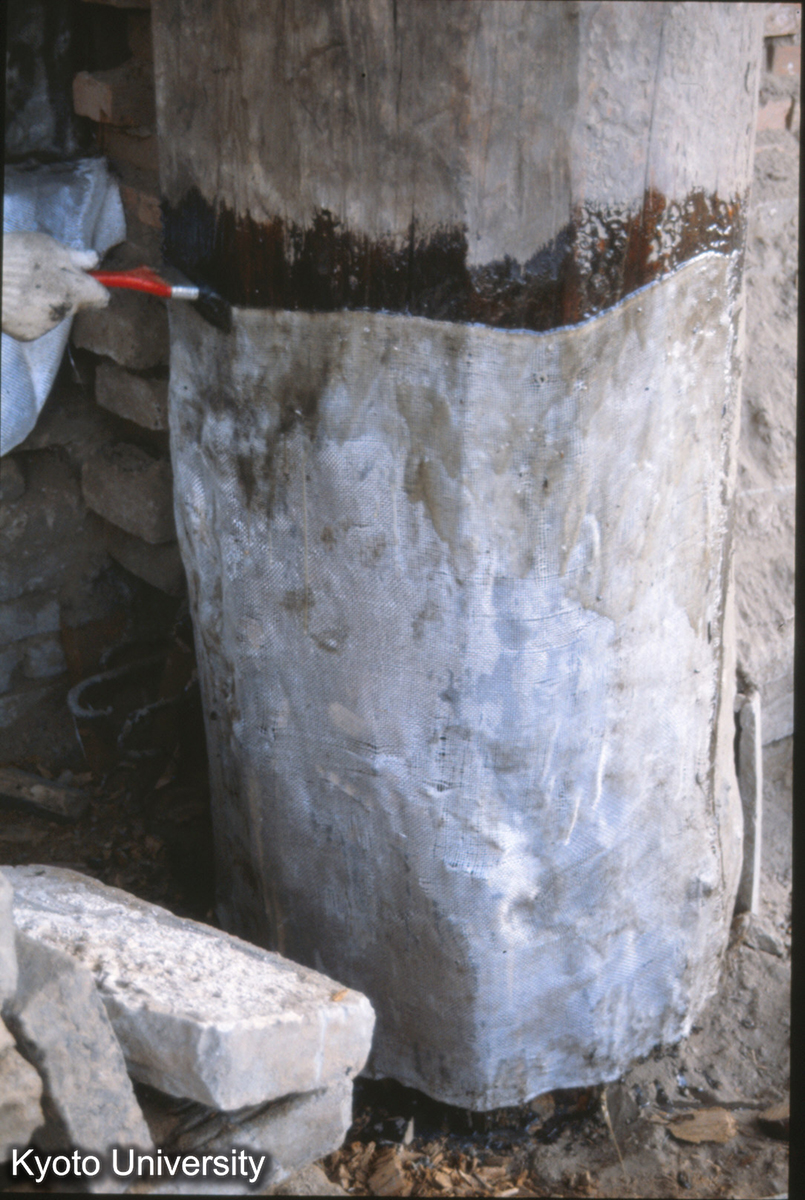 775_上華厳寺大雄宝殿 拼合柱 加固 環氧樹脂 (1)