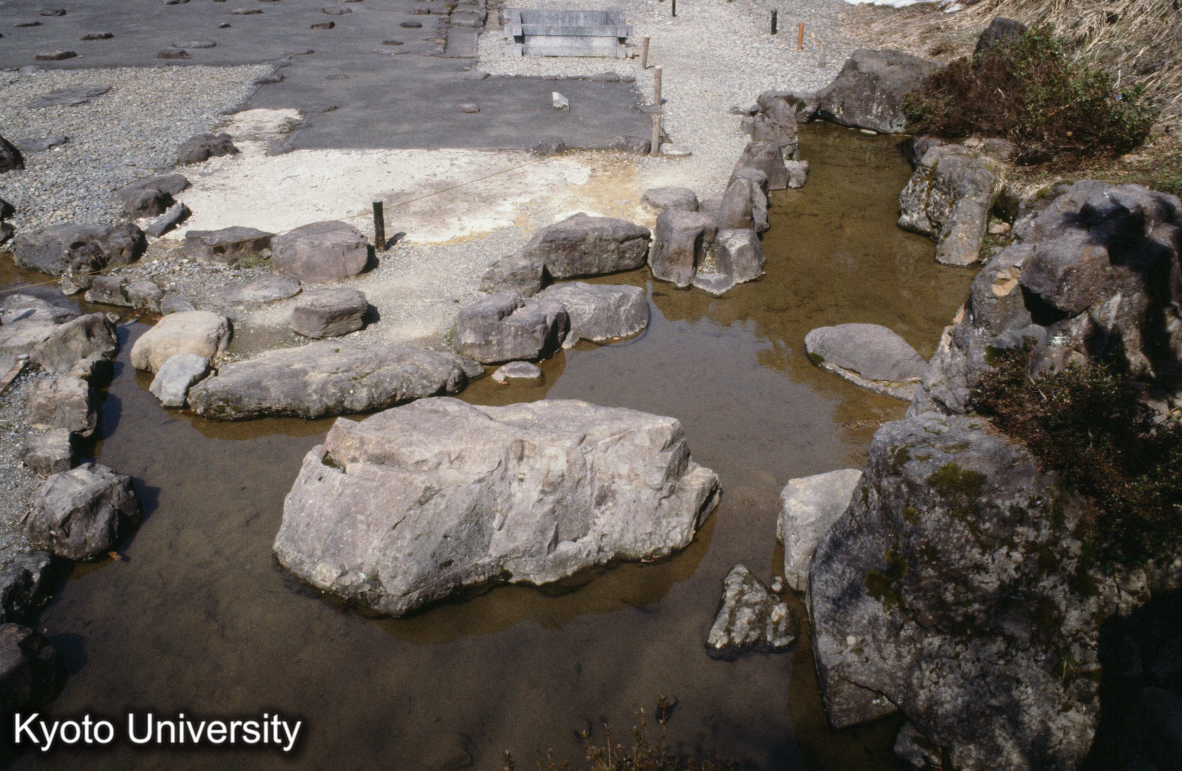 一乗谷 朝倉氏館庭園 苑池（俯観）_⑫ (1)