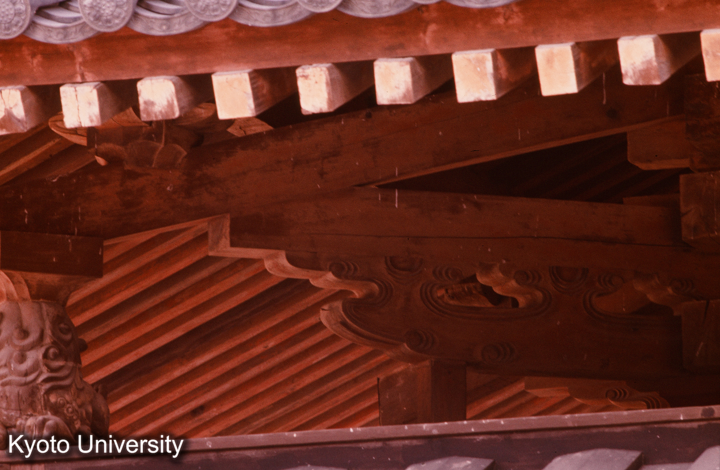 法隆寺 金堂 隅尾垂木 (1)