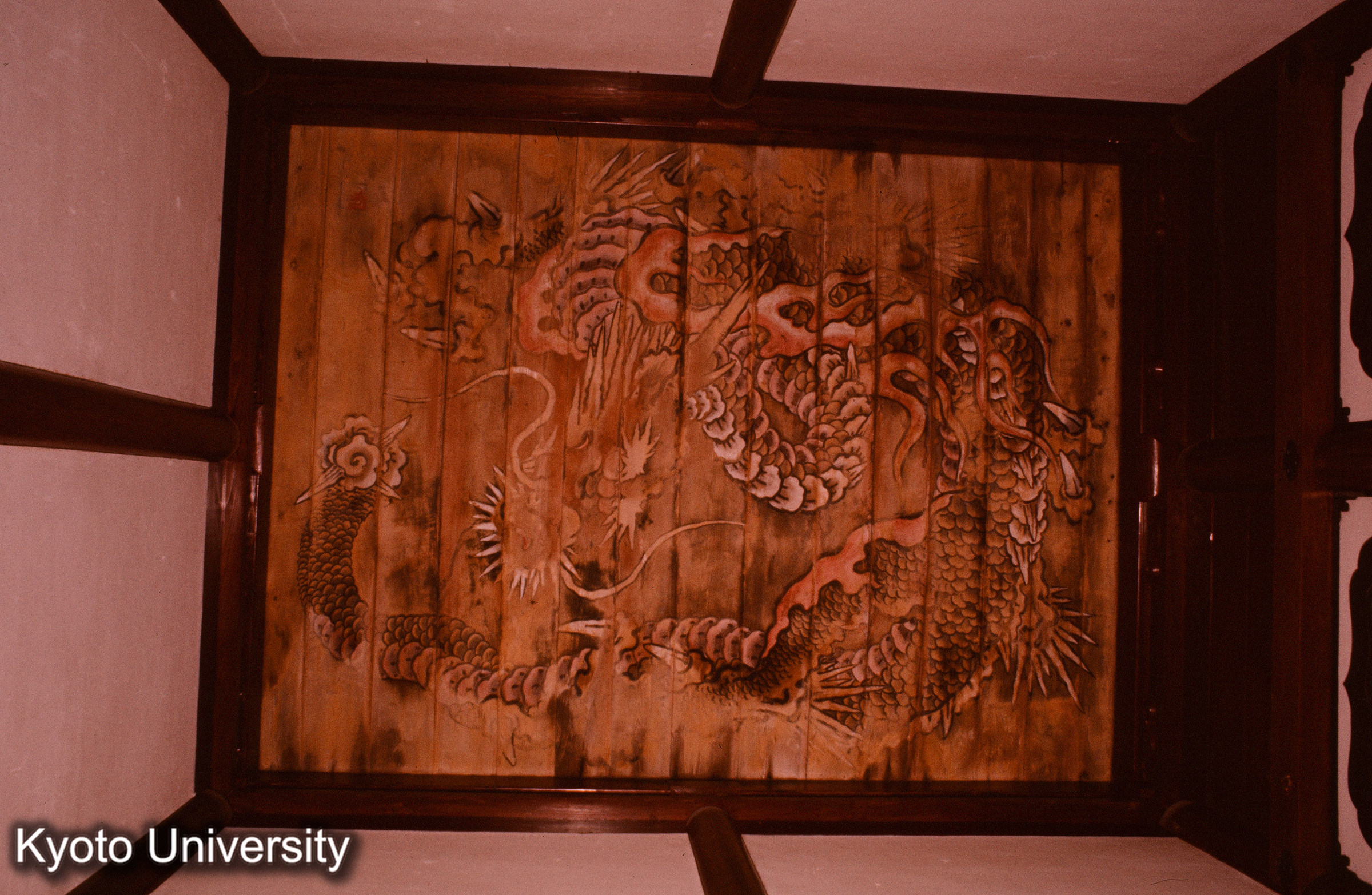 多久聖廟 外陣天井見上げ (1)