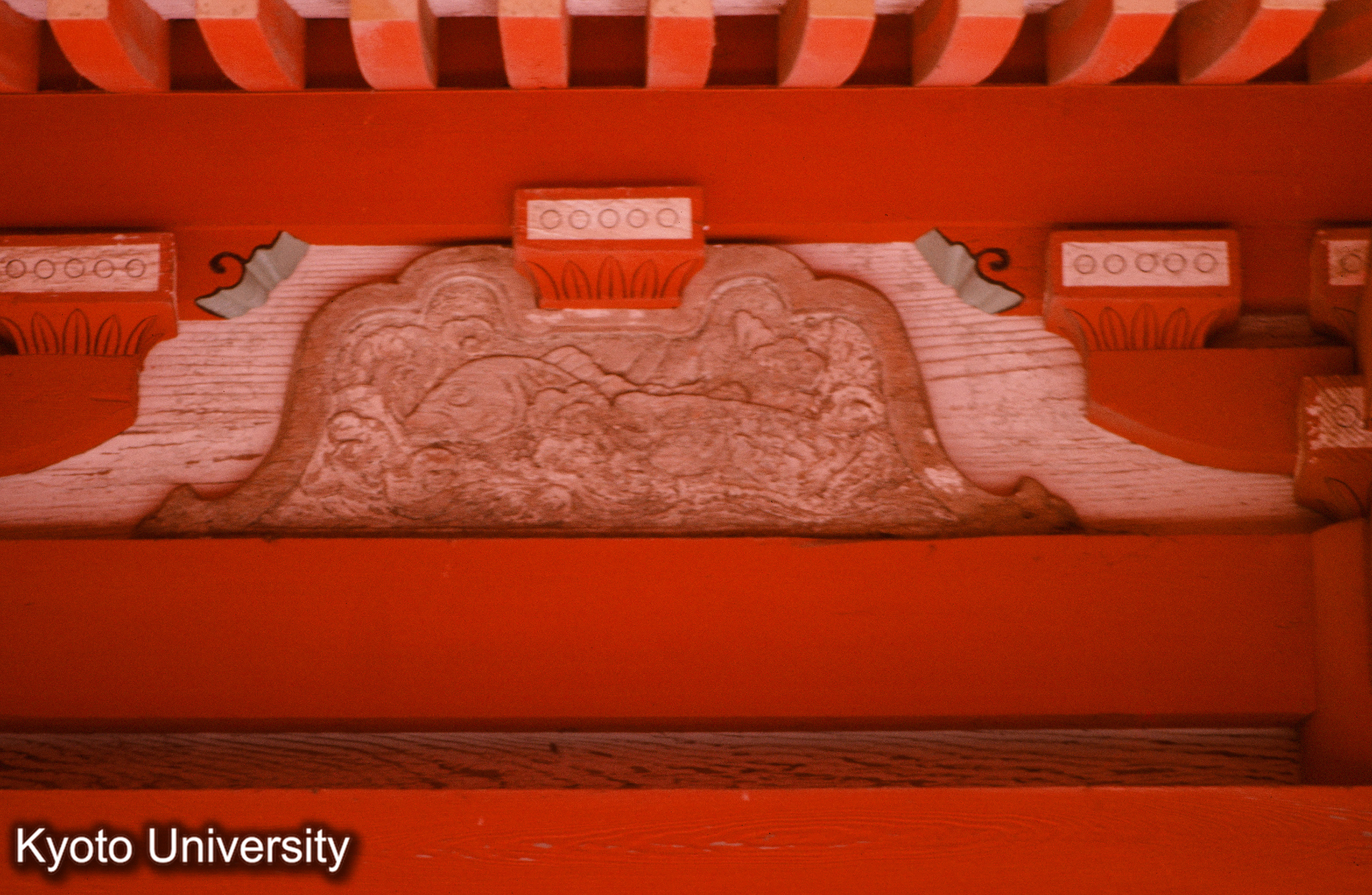 大口八幡神社本殿 身舎 蟇股 (1)