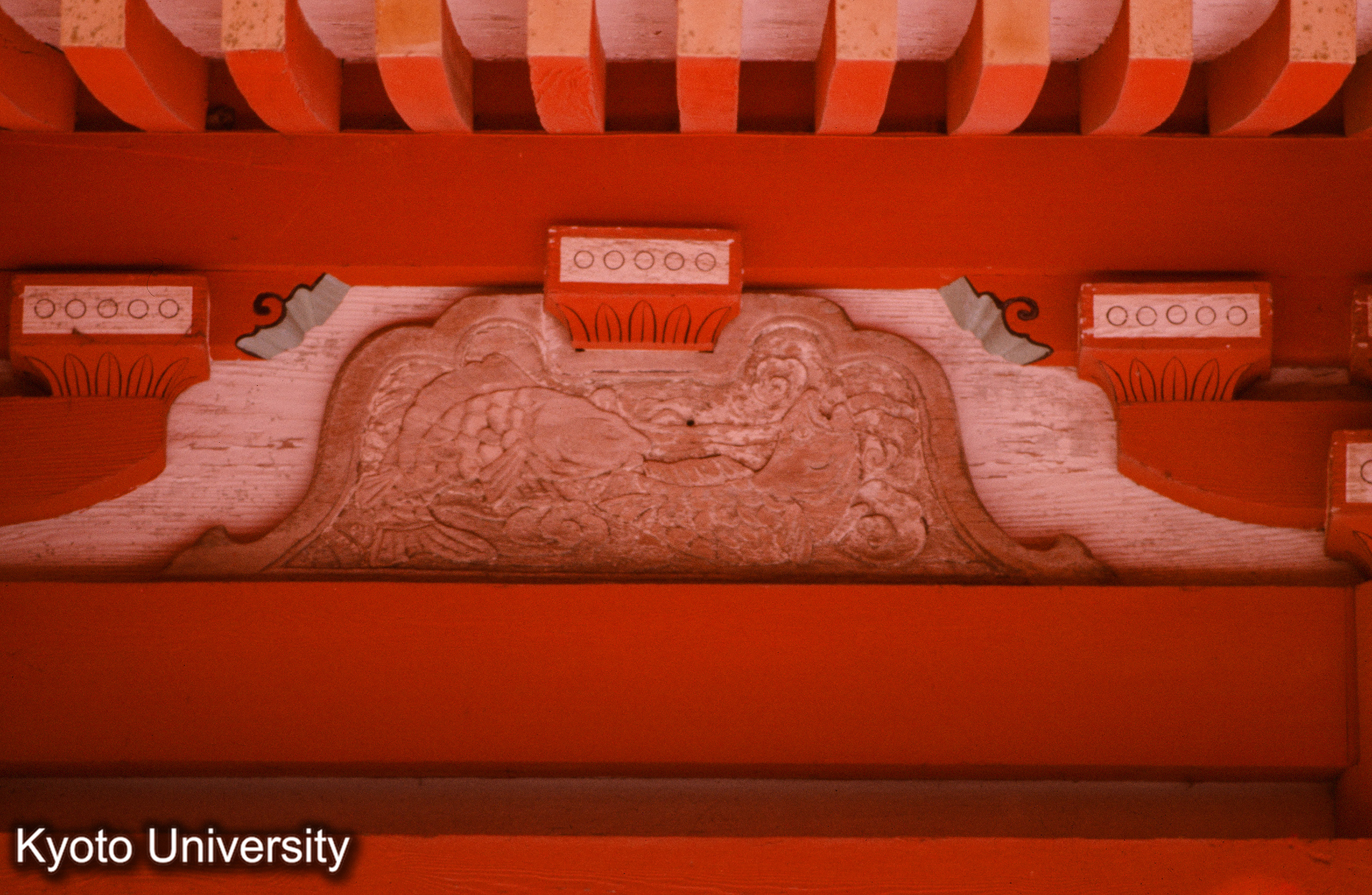 大口八幡神社本殿 身舎 蟇股 (1)