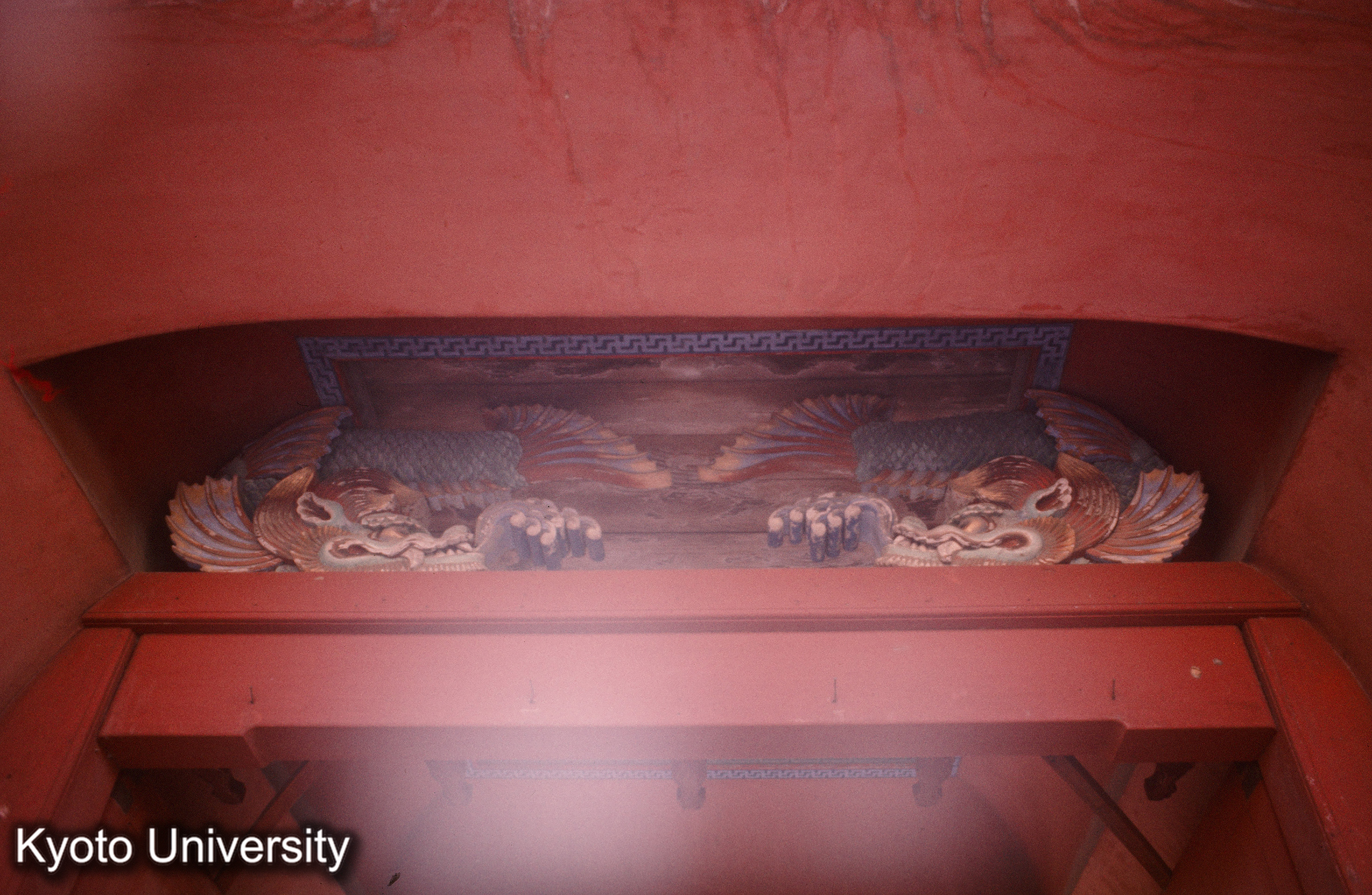 崇福寺山門 扉上欄間 (1)