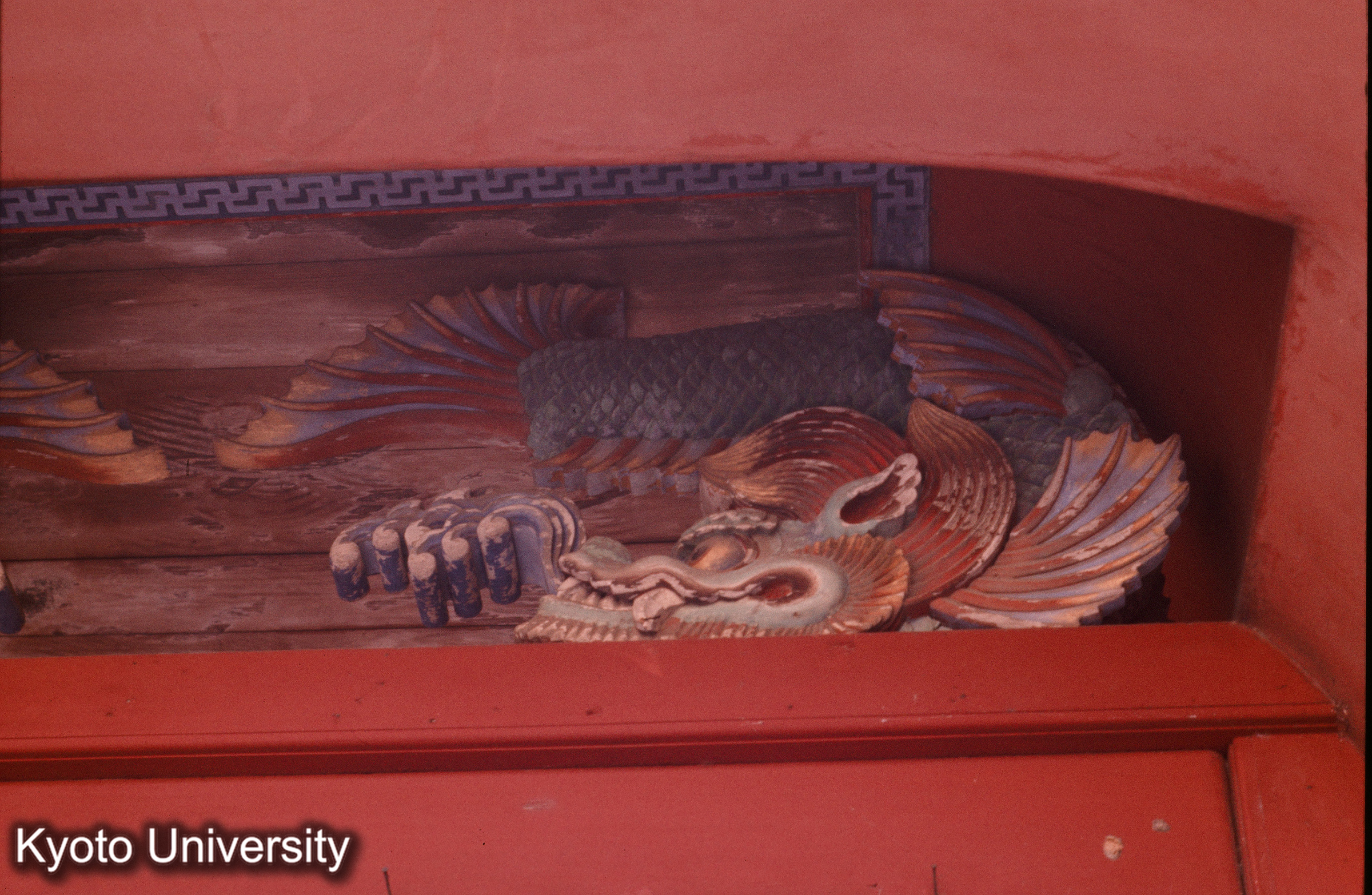 崇福寺山門 扉上ランマ彫刻 (1)