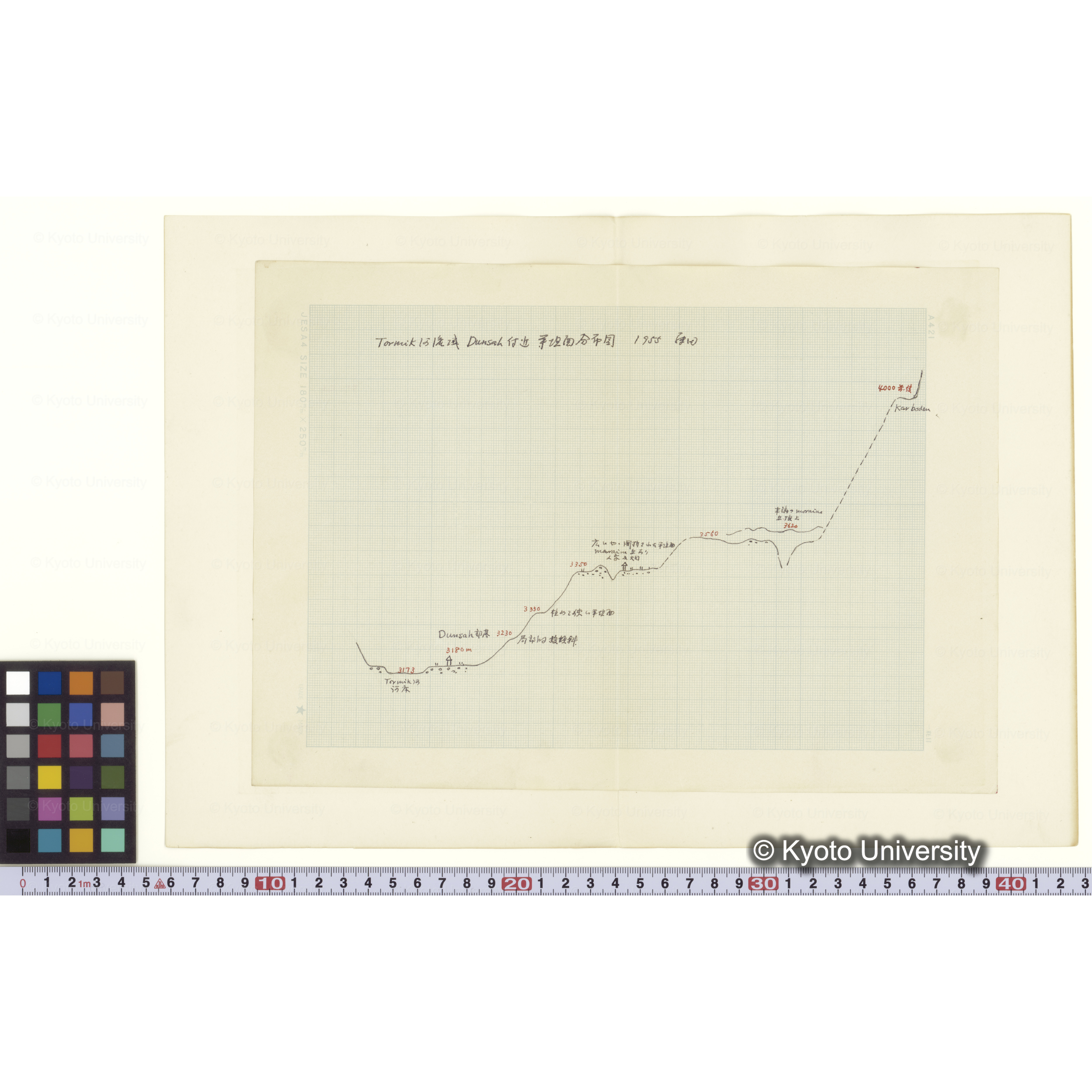 Mf100 5.Tormik河流域　Dunsah付近平坦面分布図 (2)