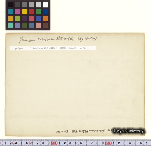 Mf100 2.Karakoram総合地質図 1:1000000 Dainelli (by Wadia) (1)