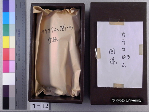 山岳部，ヒンズークシ関係藤田宛私信 (2)