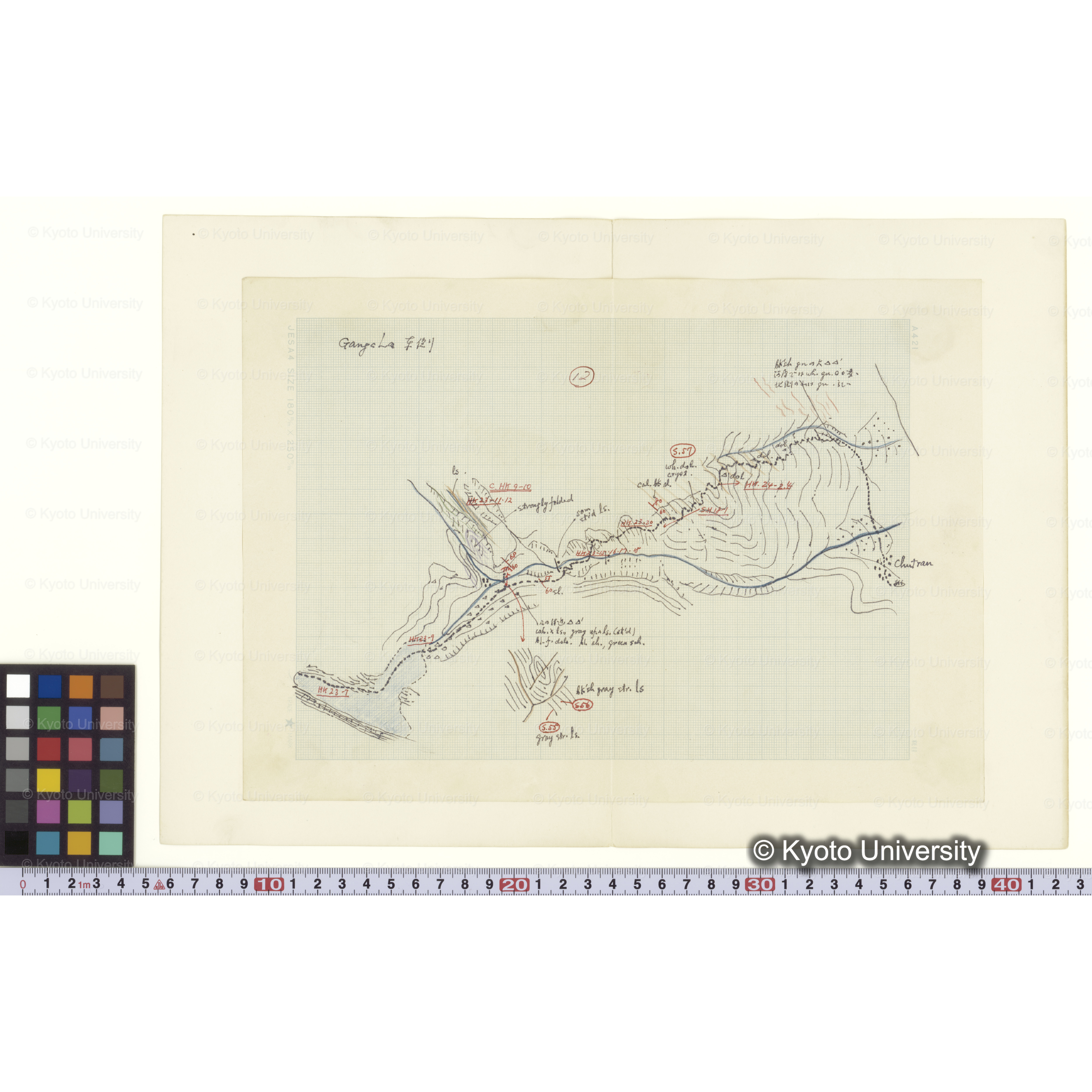 Route Map [12] BASHA; Ganto La - Chutran. (2)