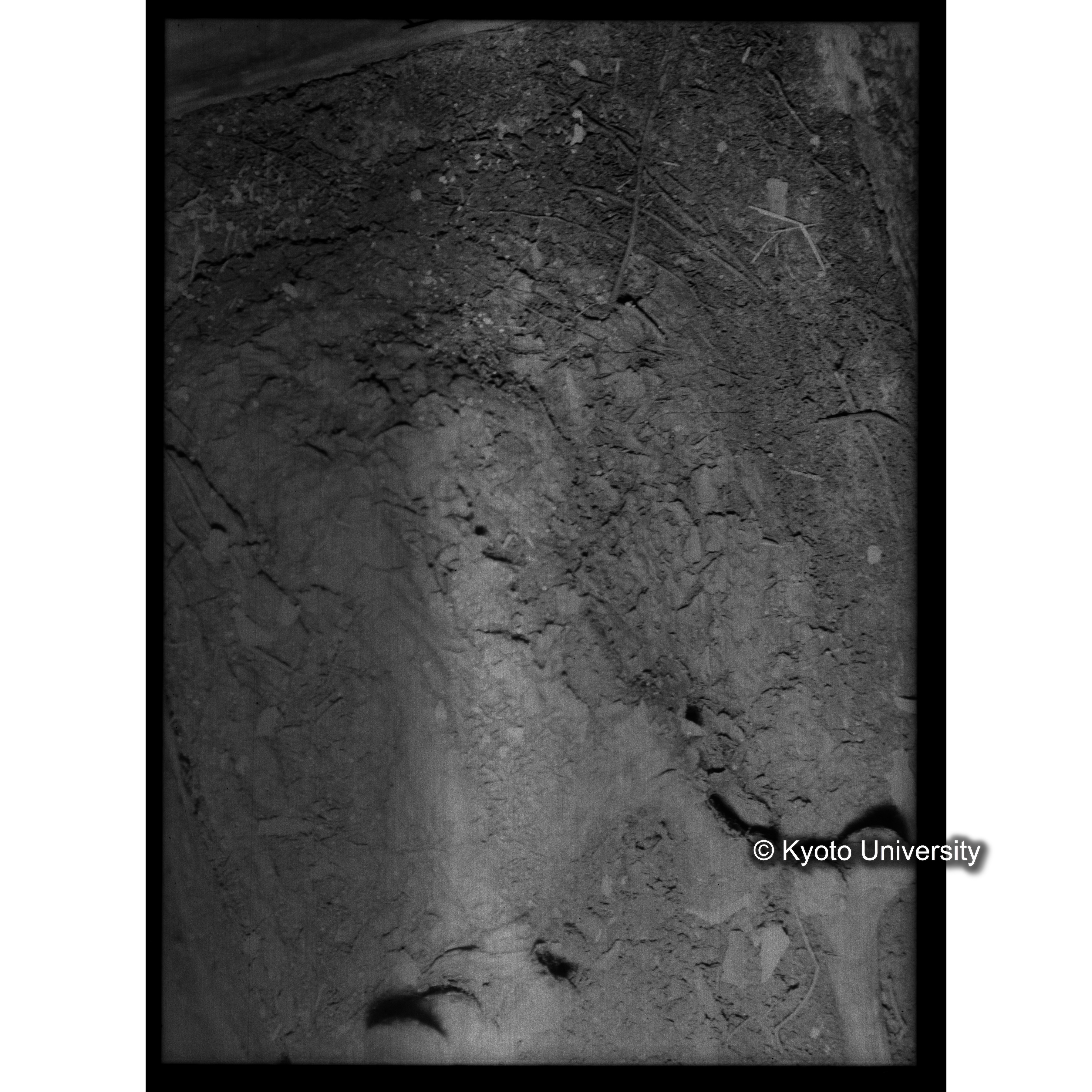 [写真内容] 棺内の状態　脚部とそれを覆える布 (1)