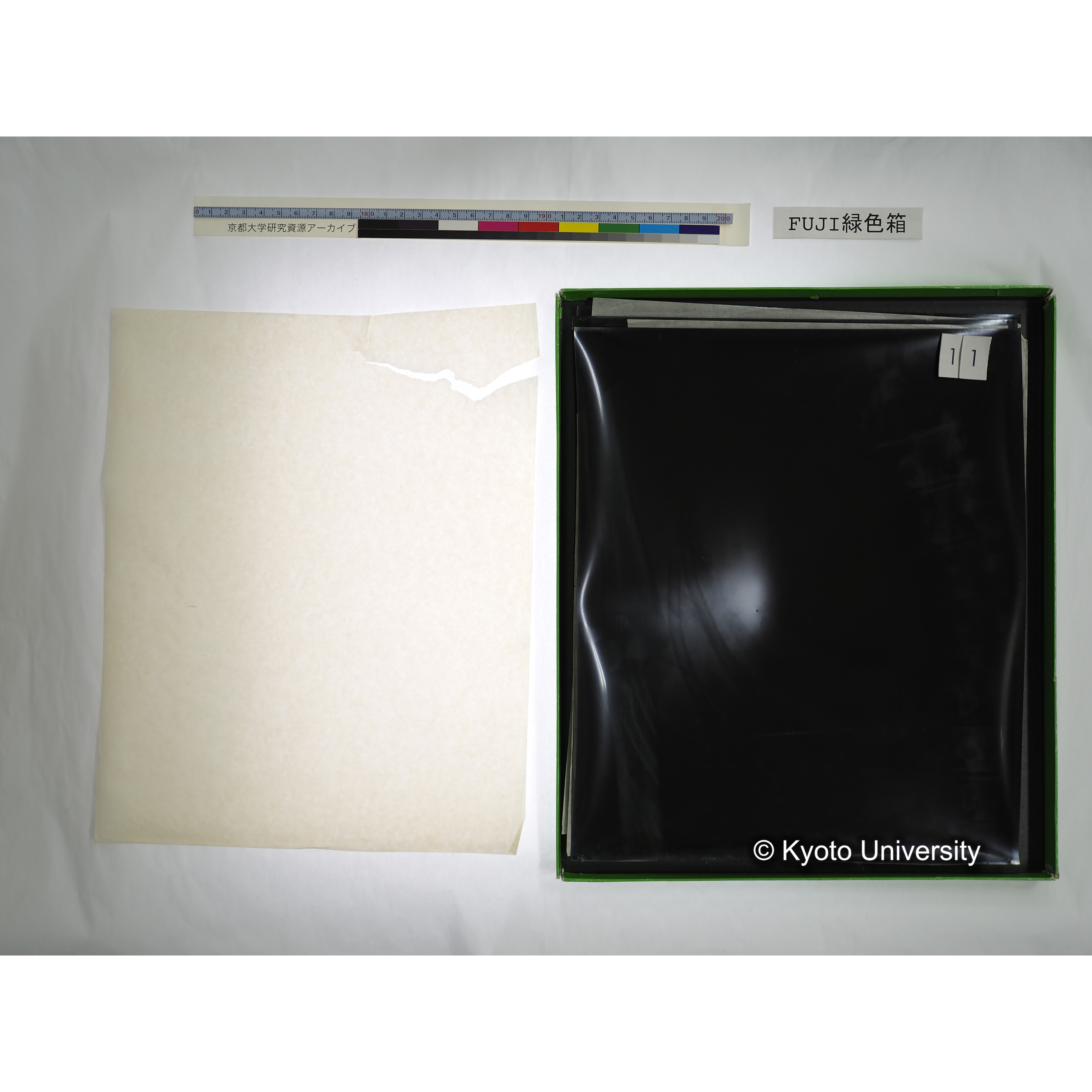 [FUJI PHOTO FILM 緑色箱] 阿武山古墳遺体 レントゲン写真 No.3 (30)