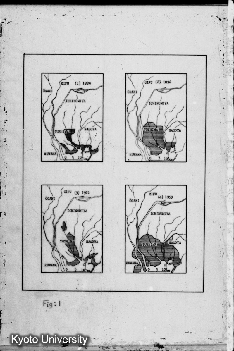 Fig. 1 伊勢湾周辺の埋め立て (1)