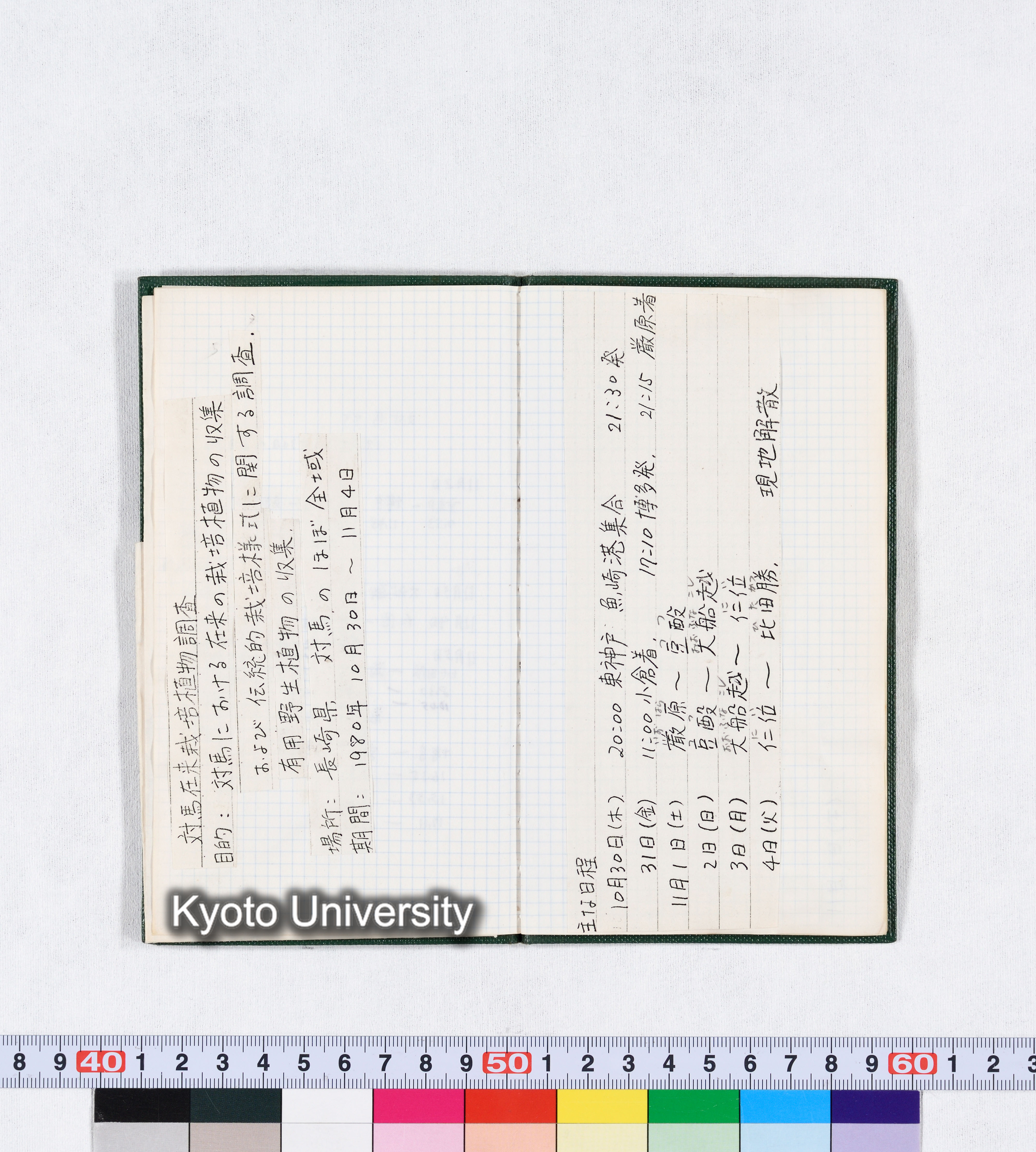 対馬調査 11月1日～4日 1980 (2)