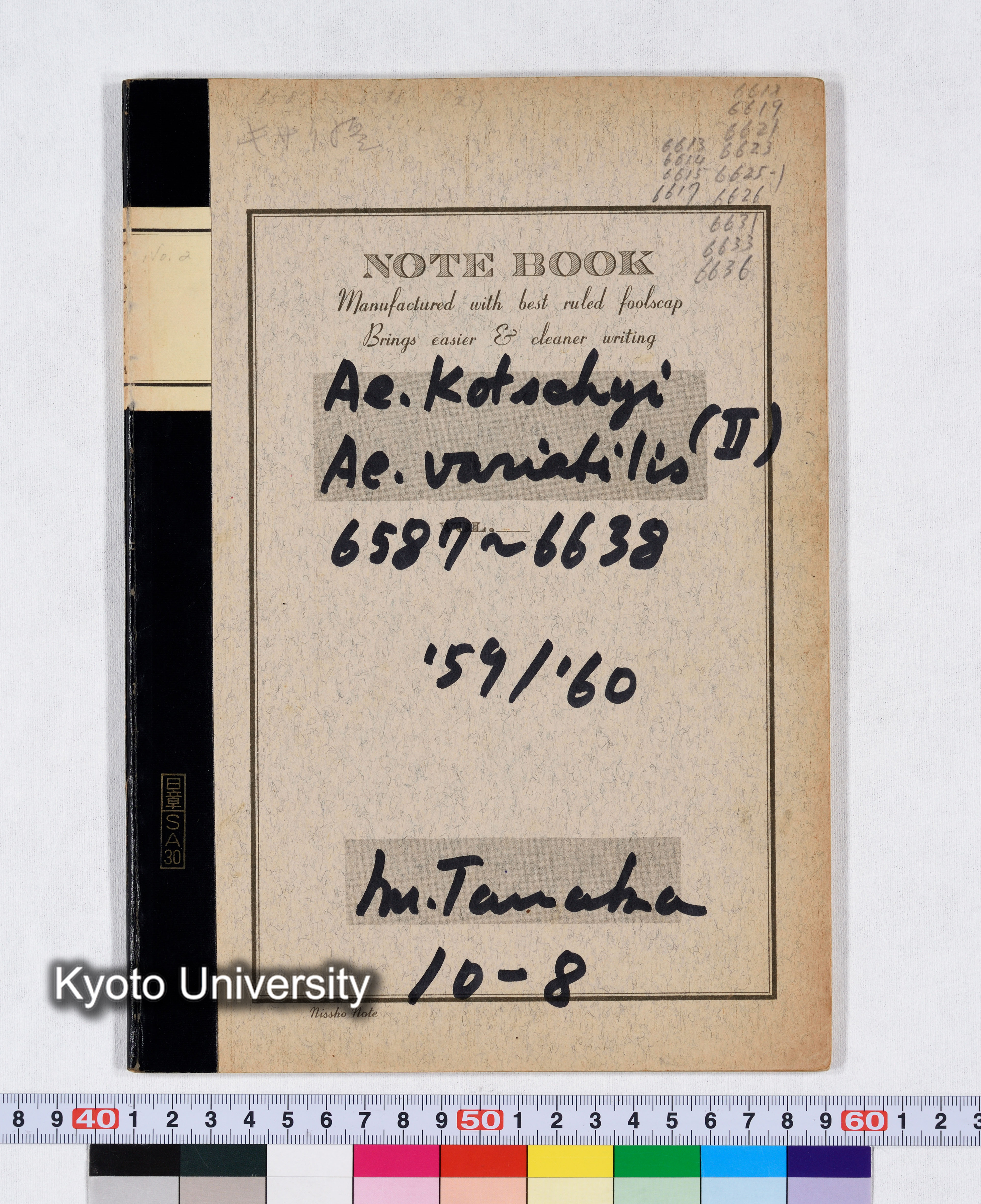 Ae.Kotschyi Ae.variabilis (II) 6587～6638 '59/'60 10-8 (1)