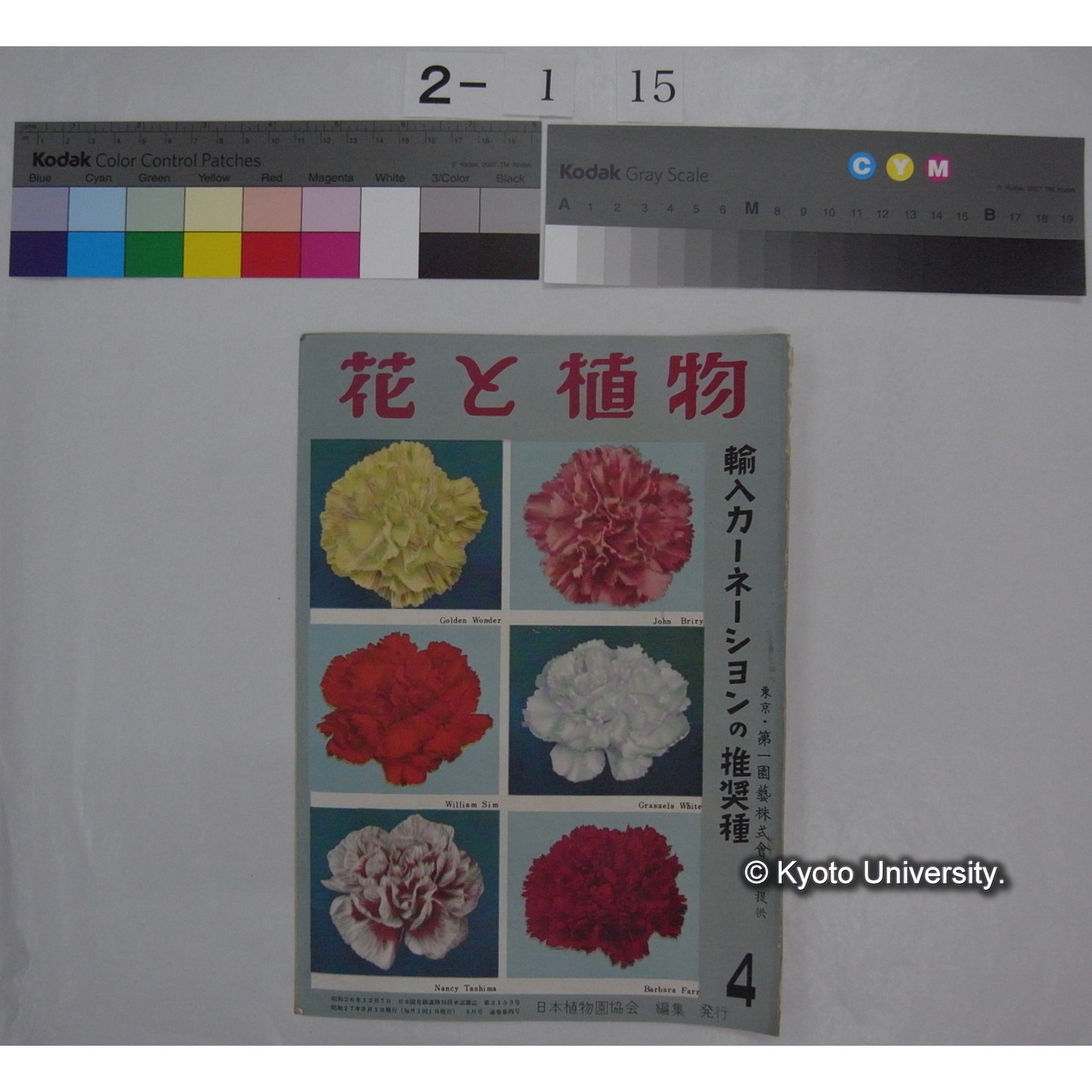 花と植物 4号 /　日本植物協会編集発行 (部分) (1)