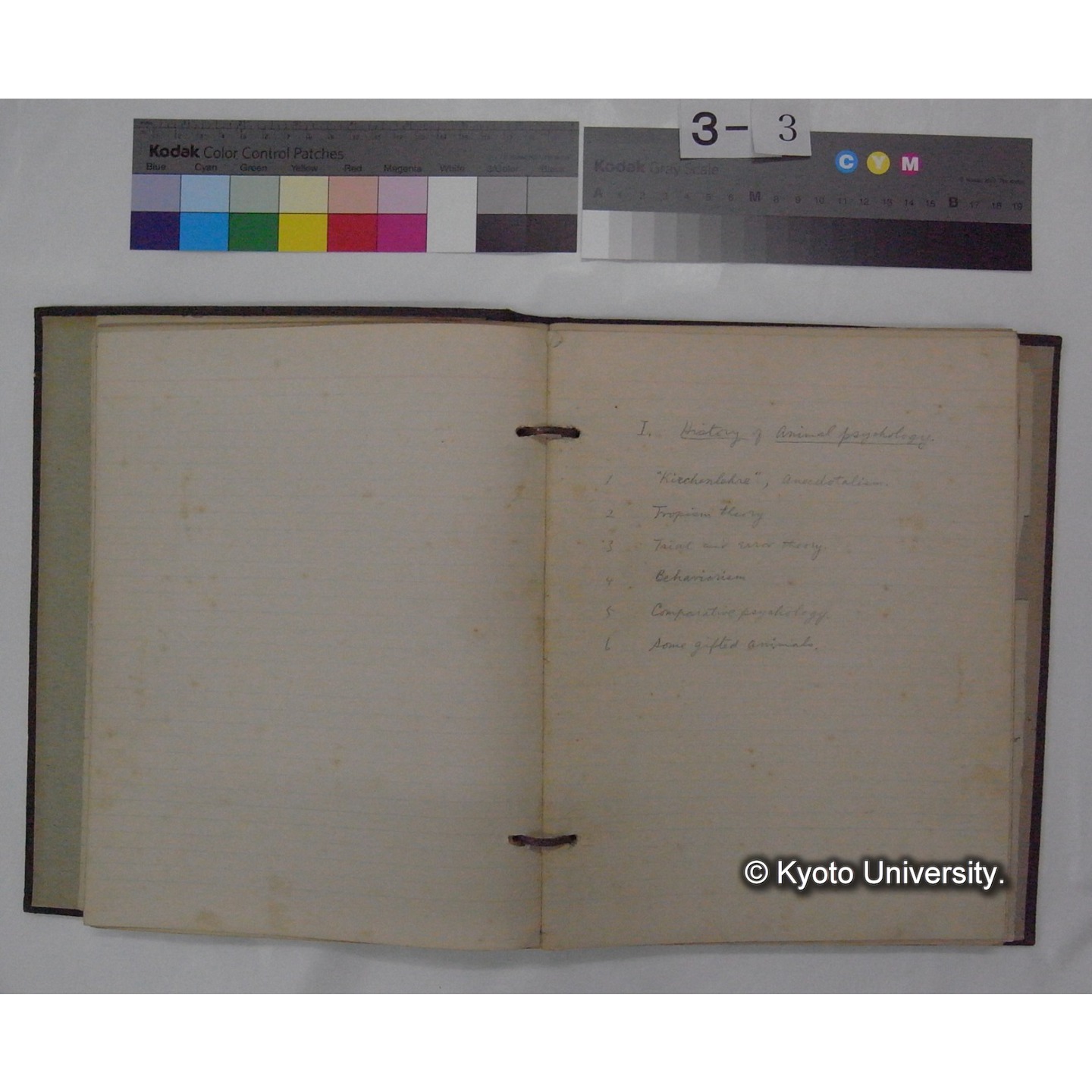 (動物心理学) [直筆原稿] / (川村多實二) (6)