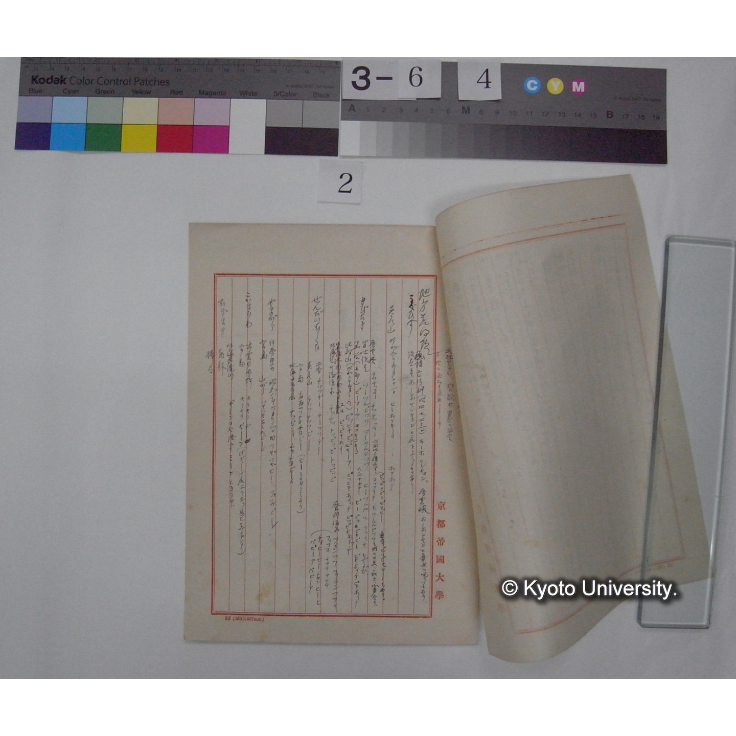 (鳥の鳴き声に関して研究の課題を列記したノート) / (川村多實二) [直筆ノート] (2)