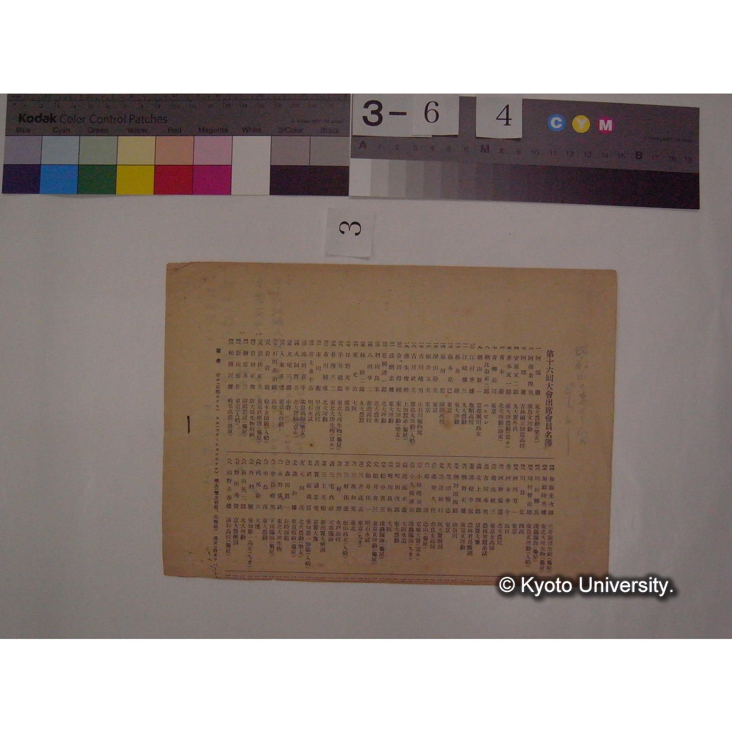 (鳥の鳴き声に関する「野鳥」収録文献リスト) / (川村多實二) [直筆ノート] (3)