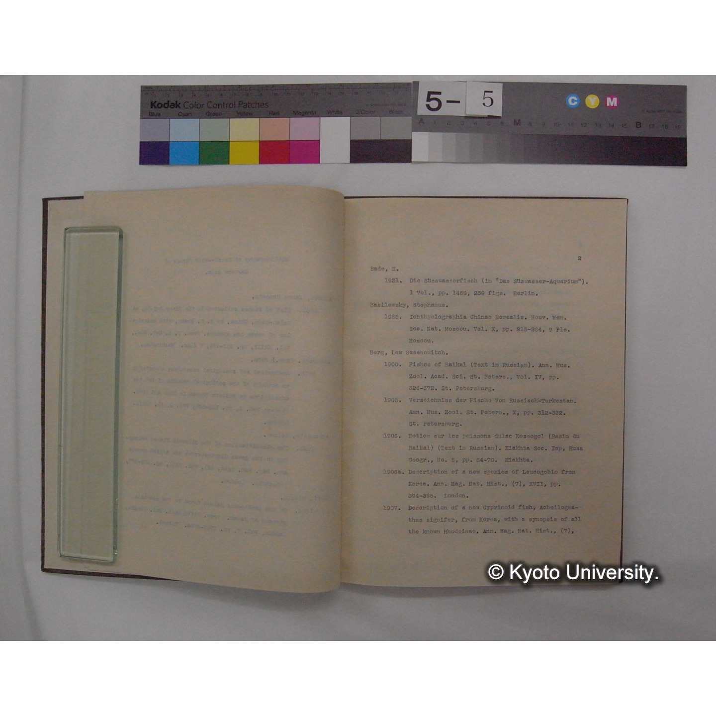 Bibliography of Fresh-Water Fishes of Eastern Asia. (5)