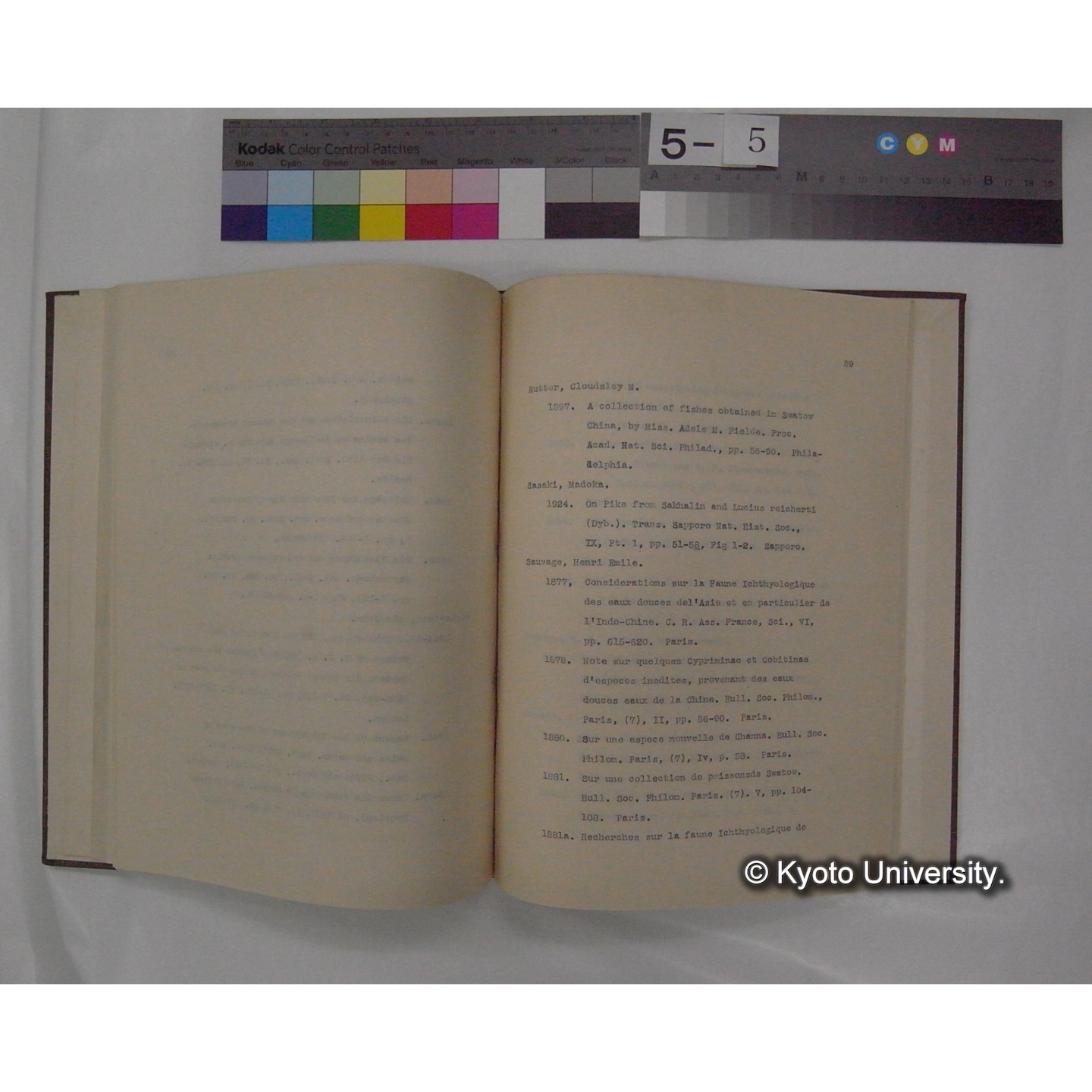 Bibliography of Fresh-Water Fishes of Eastern Asia. (14)