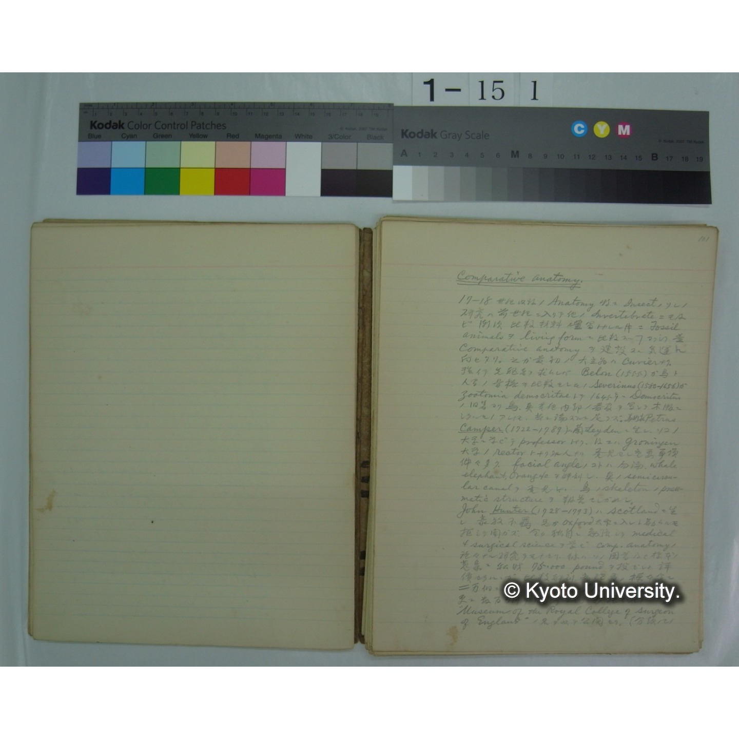 (動物学) [直筆原稿] / (川村多實二) (4)