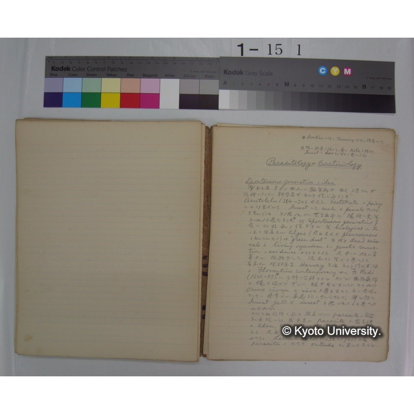 (動物学) [直筆原稿] / (川村多實二) (12)