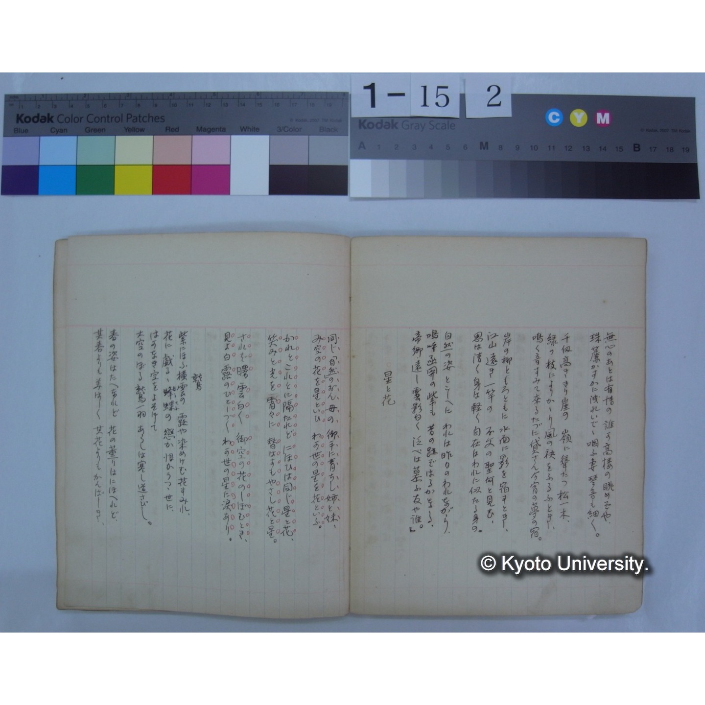 第二集 晩翠 桂月 酔茗 雨江 幼天鵠 東圃 (詩歌書写ノート)　[直筆書写] / (川村多實二) (9)