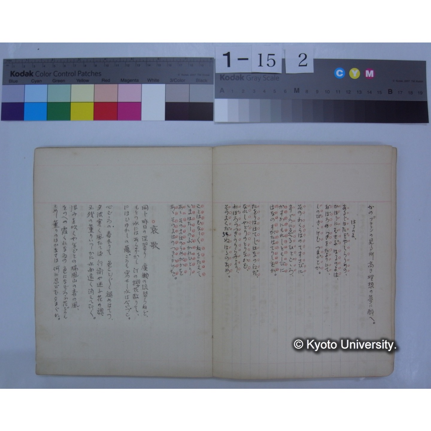 第二集 晩翠 桂月 酔茗 雨江 幼天鵠 東圃 (詩歌書写ノート)　[直筆書写] / (川村多實二) (11)