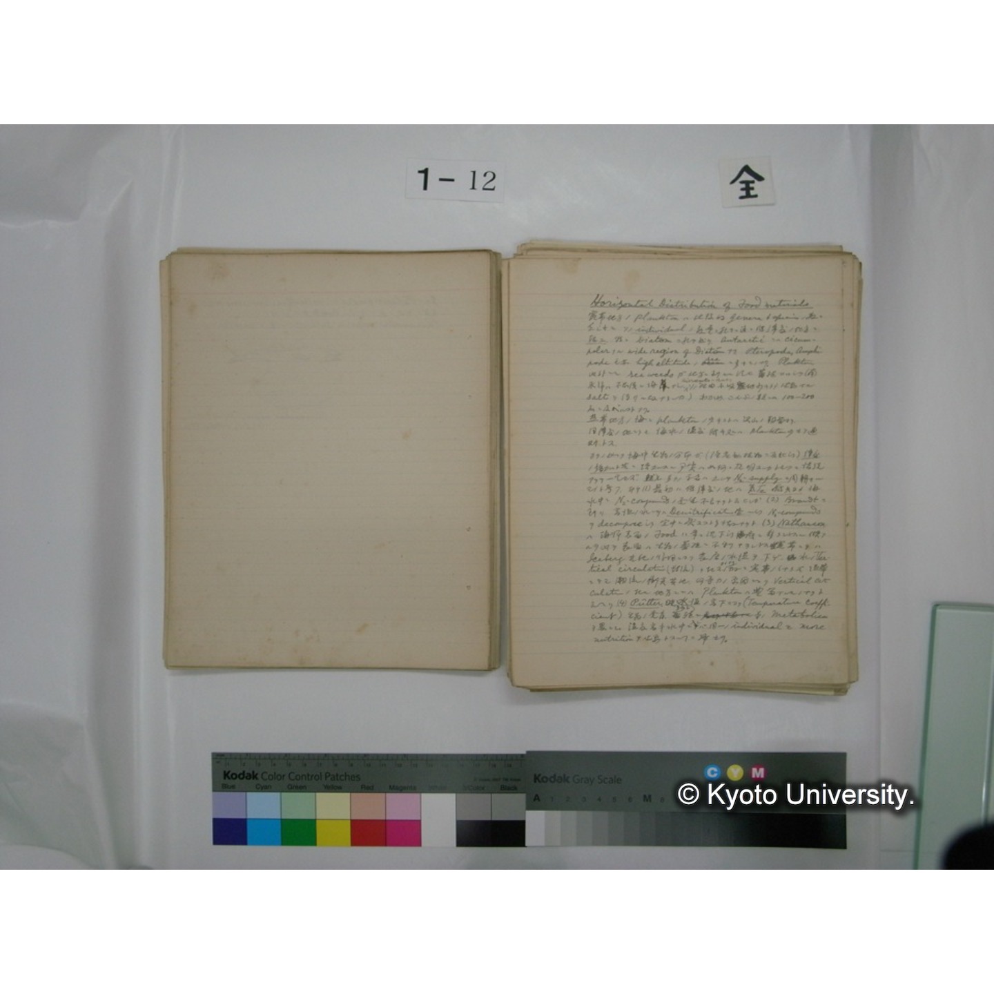 (水生生物) [直筆原稿] / (川村多實二) (39)