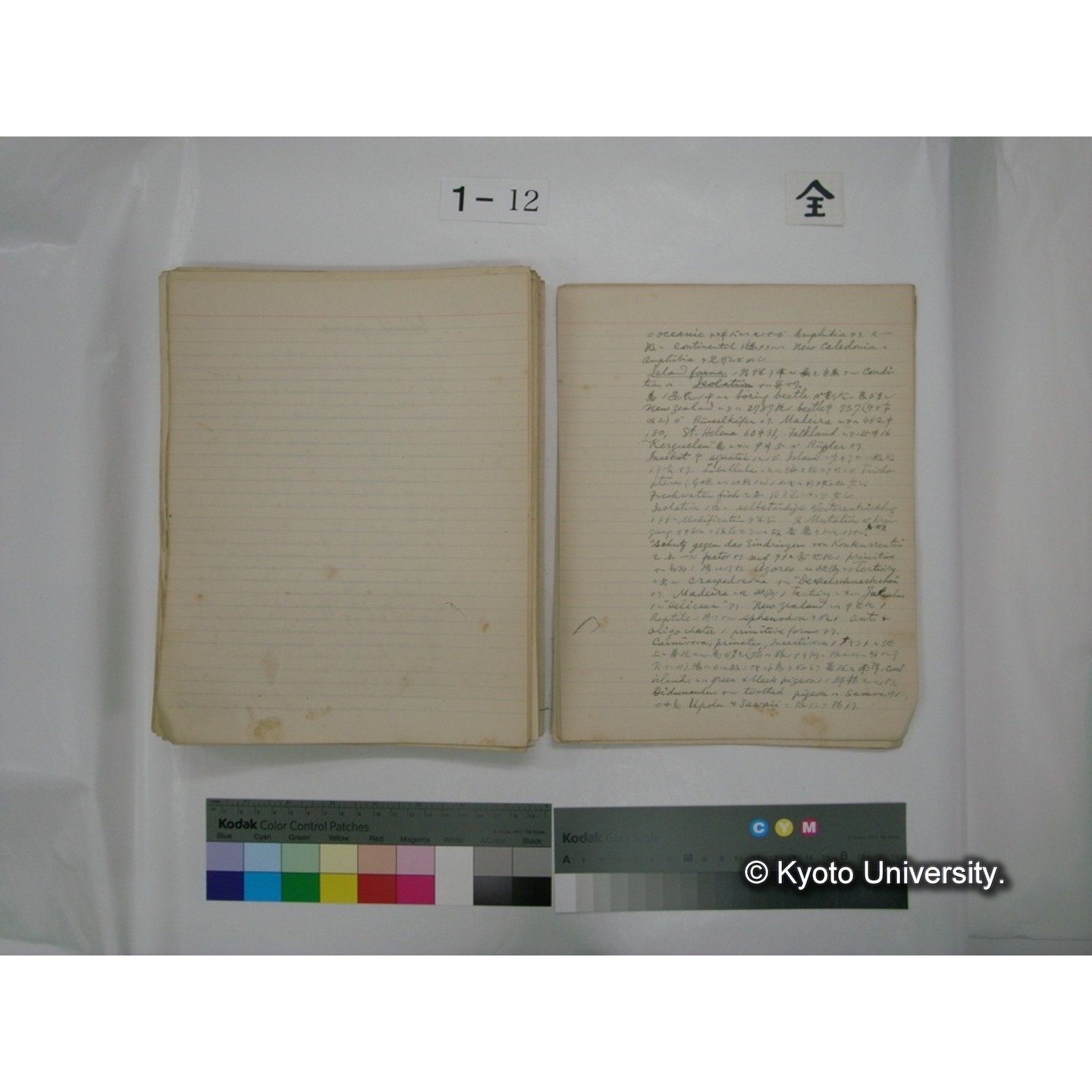 (水生生物) [直筆原稿] / (川村多實二) (146)