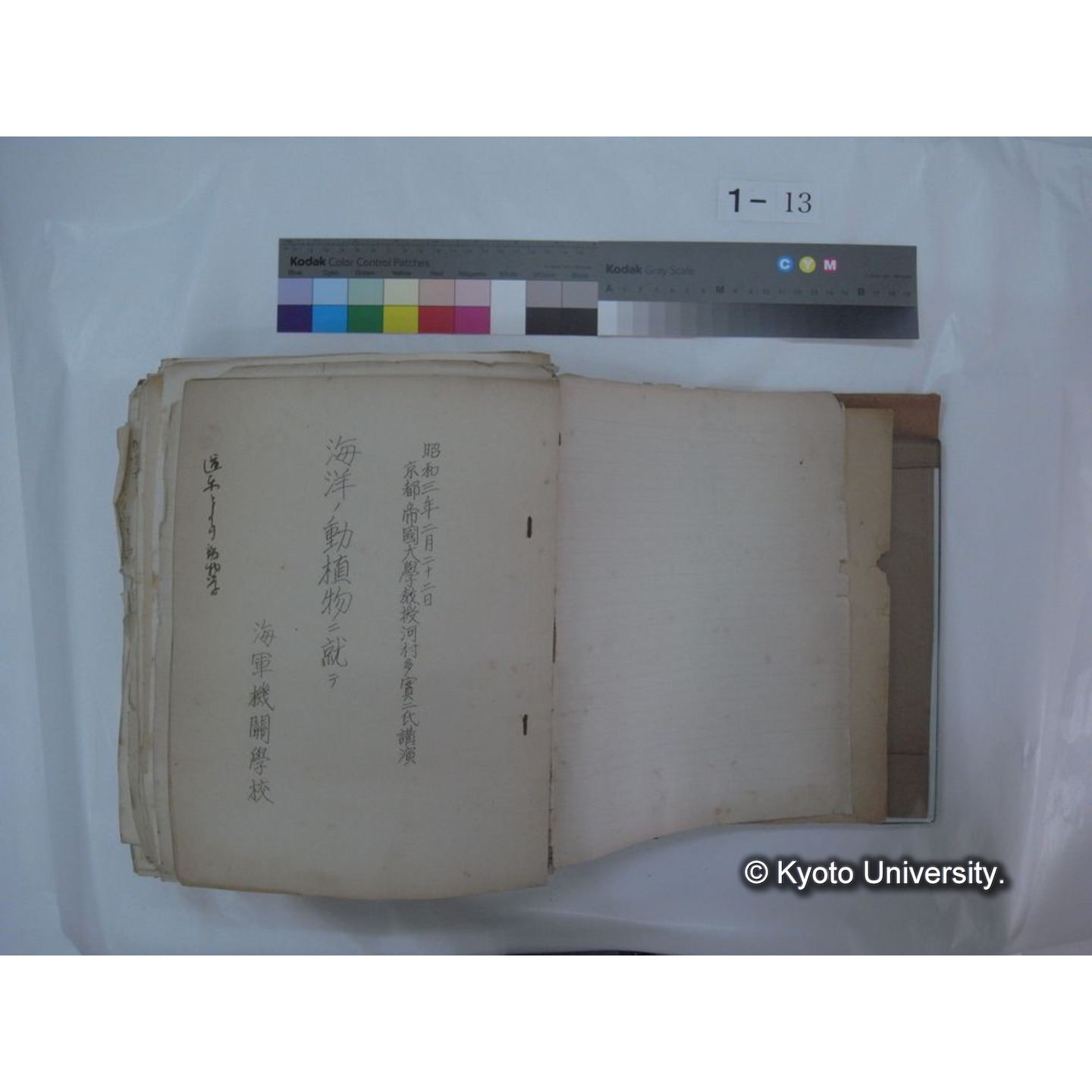 自著旧文 [直筆・著作複写・抜き刷りなど] / 川村多實二 (9)