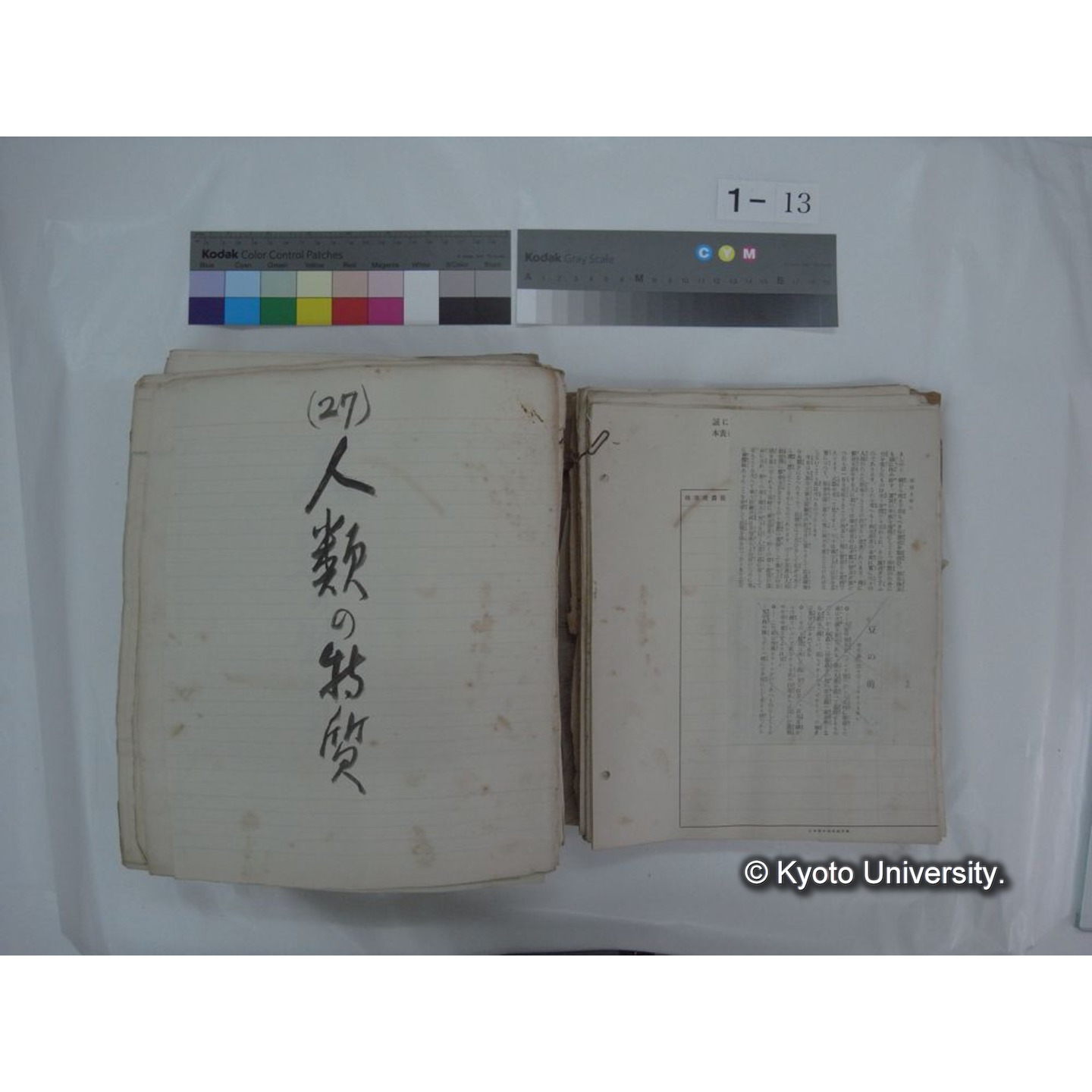 自著旧文 [直筆・著作複写・抜き刷りなど] / 川村多實二 (20)