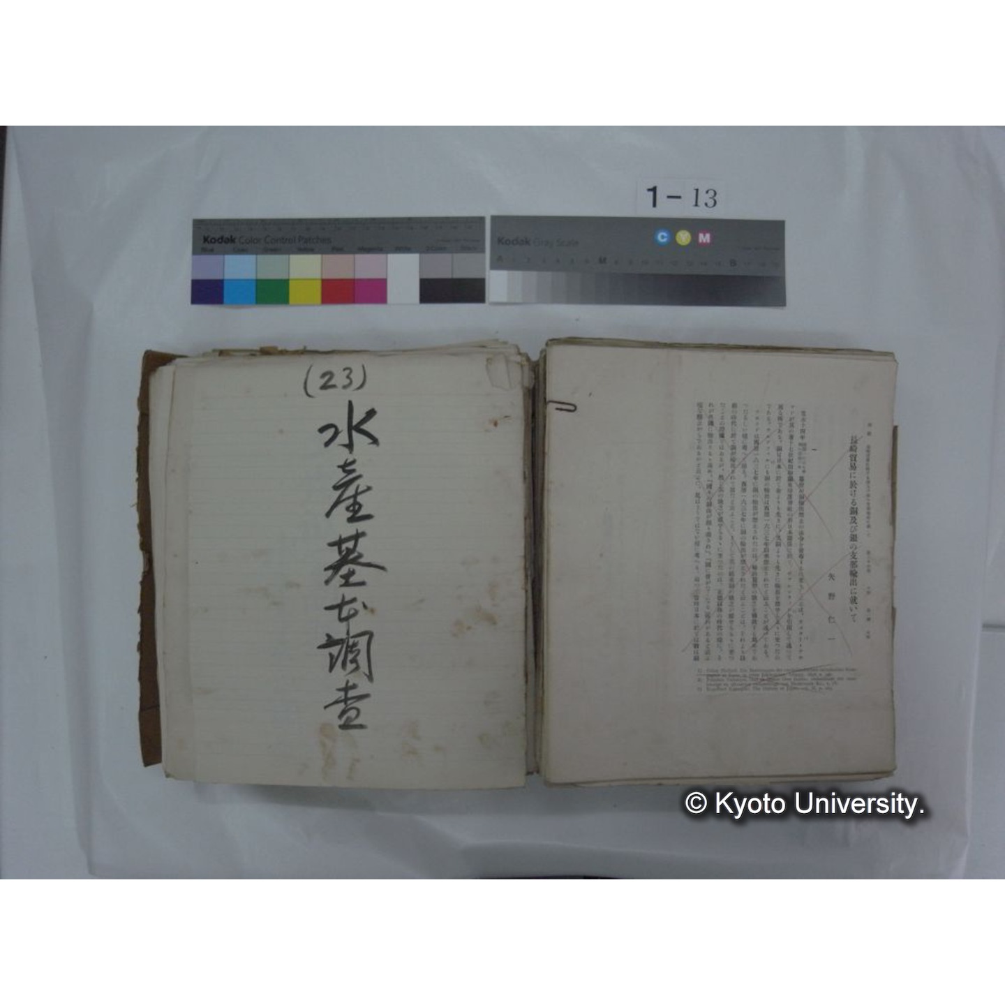 自著旧文 [直筆・著作複写・抜き刷りなど] / 川村多實二 (71)