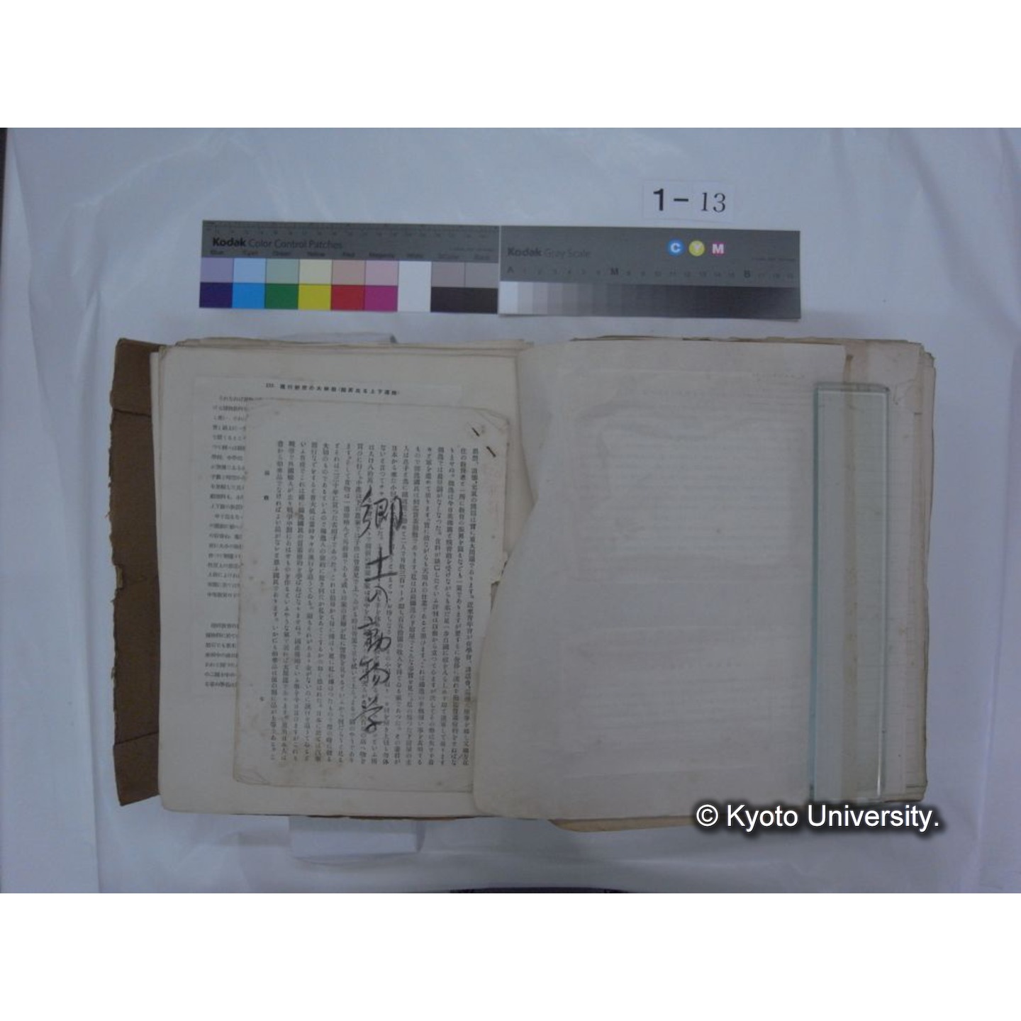 自著旧文 [直筆・著作複写・抜き刷りなど] / 川村多實二 (162)