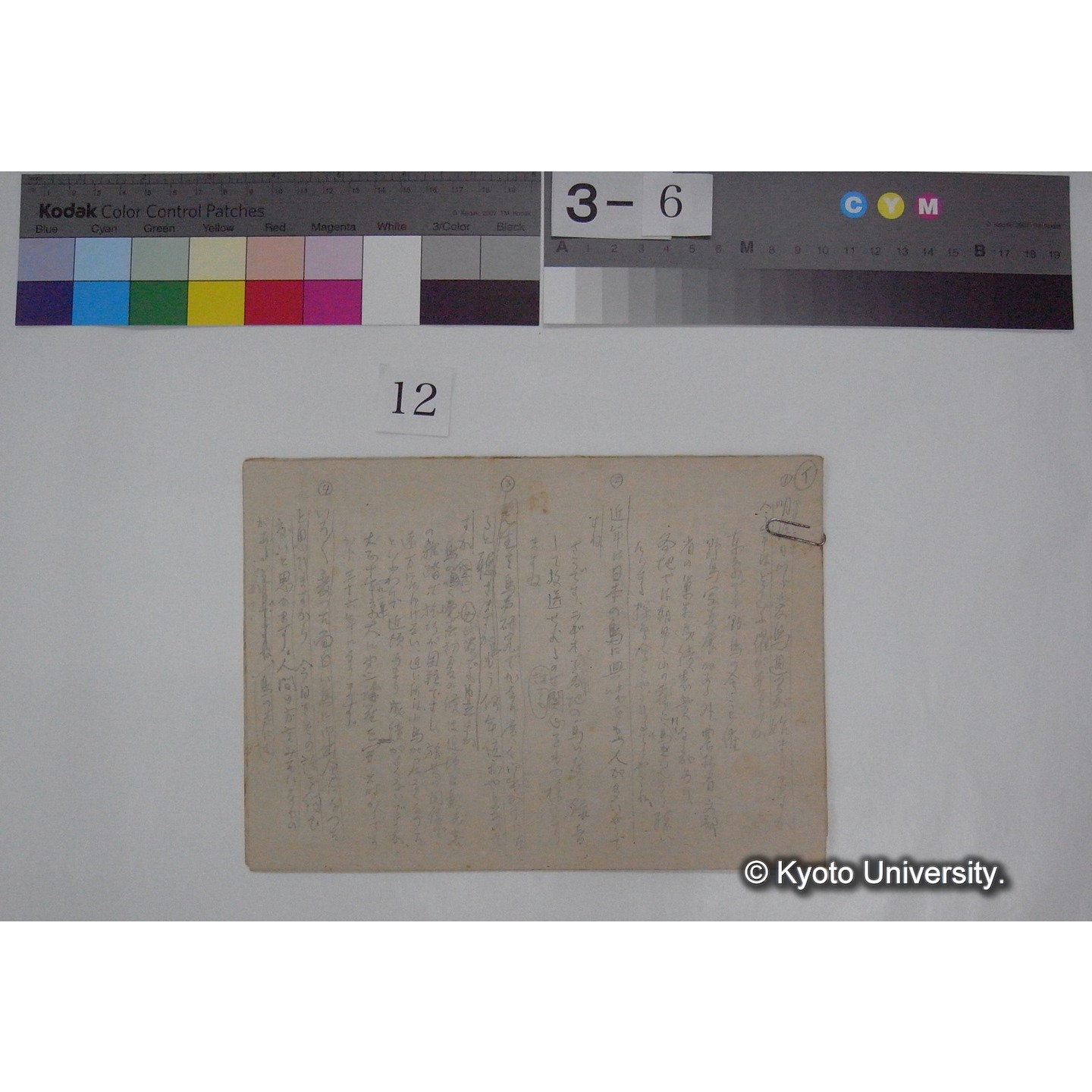 (放送原稿か)(「愛鳥週間」「鳥の声」など問答) / (川村多實二) [直筆原稿] (1)