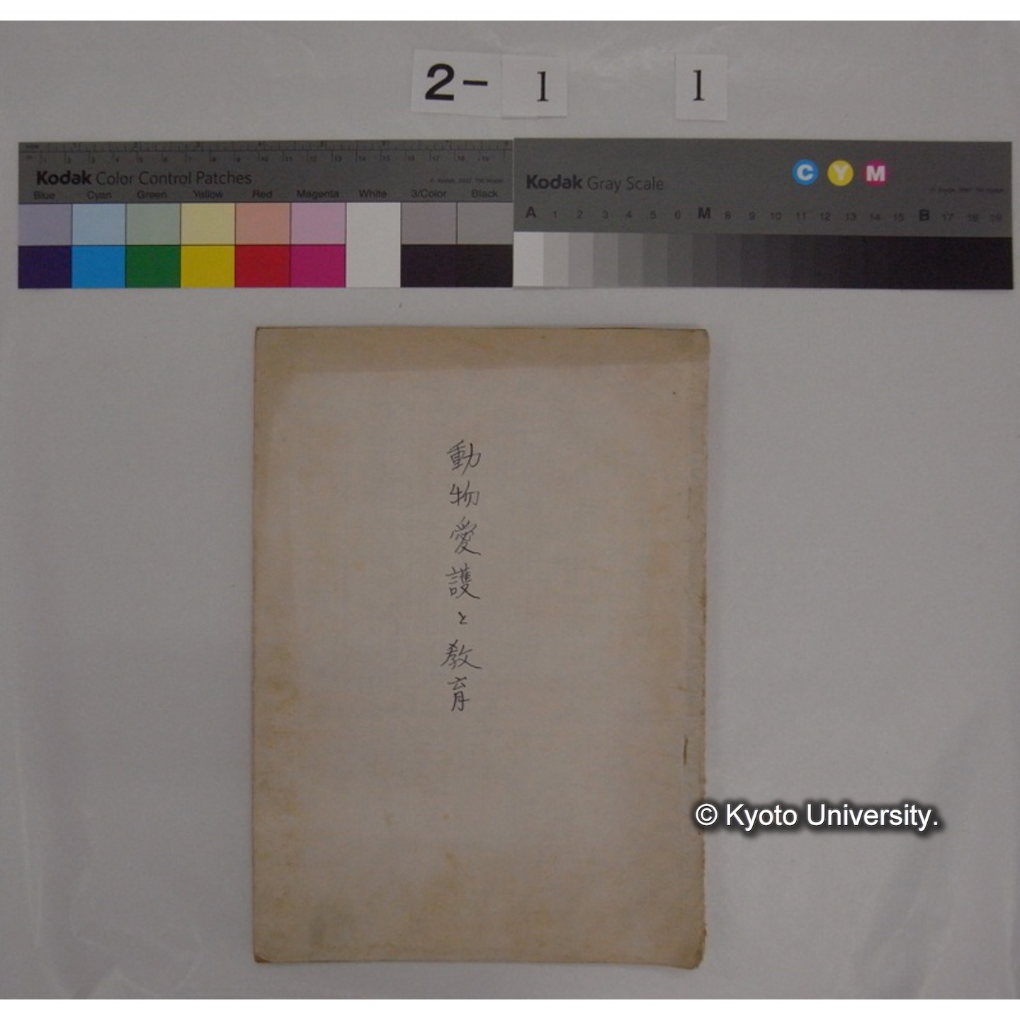 動物愛護と教育 [抜刷等] / 川村多實二 (1)