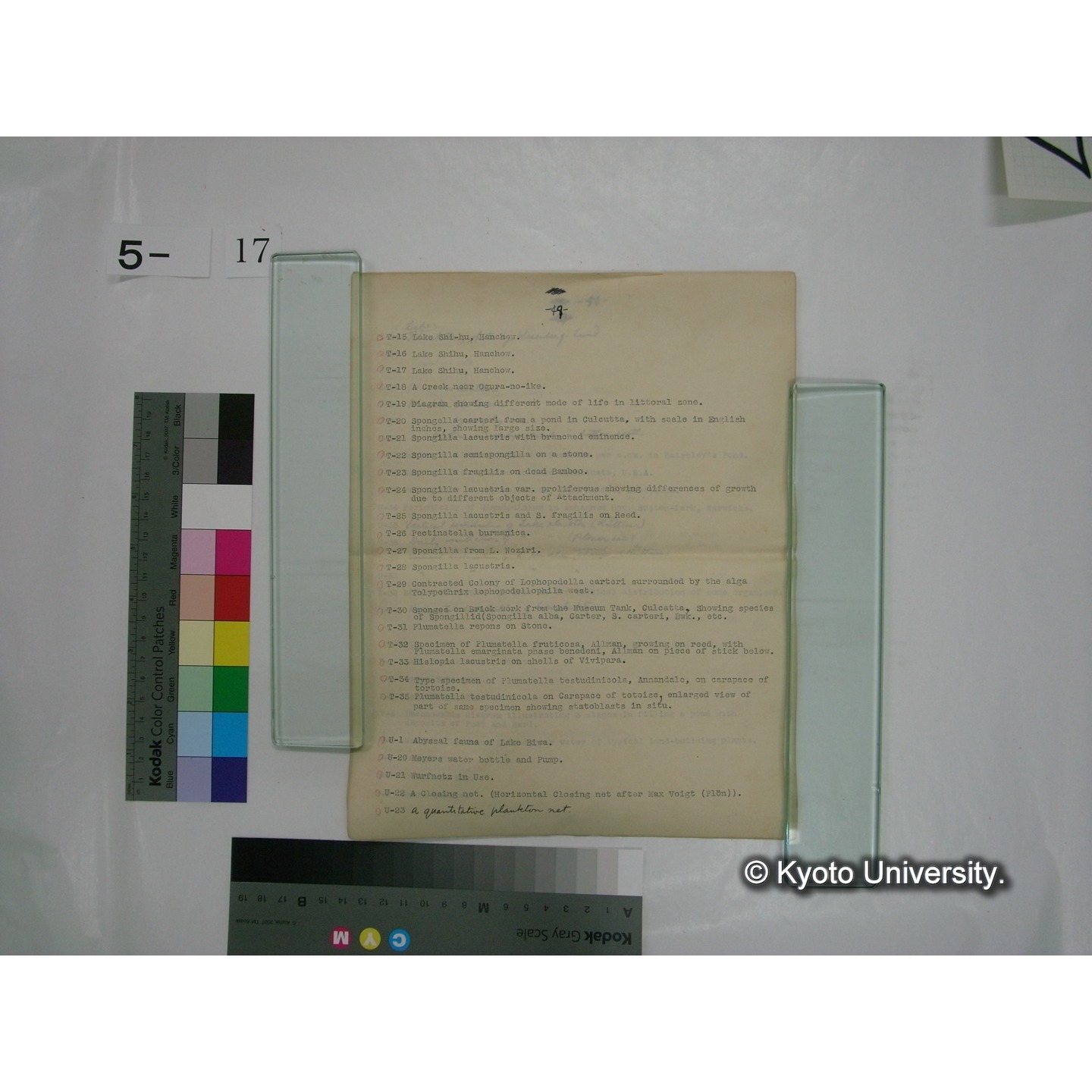 スライド(ガラス種板)リスト (2)