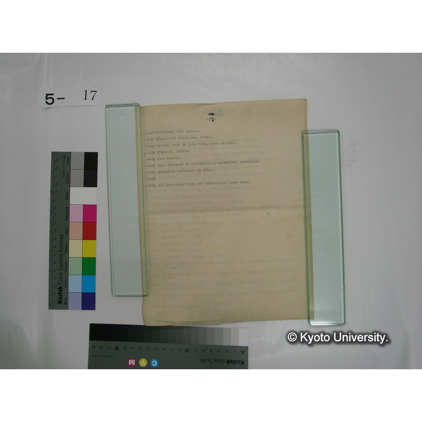 スライド(ガラス種板)リスト (6)