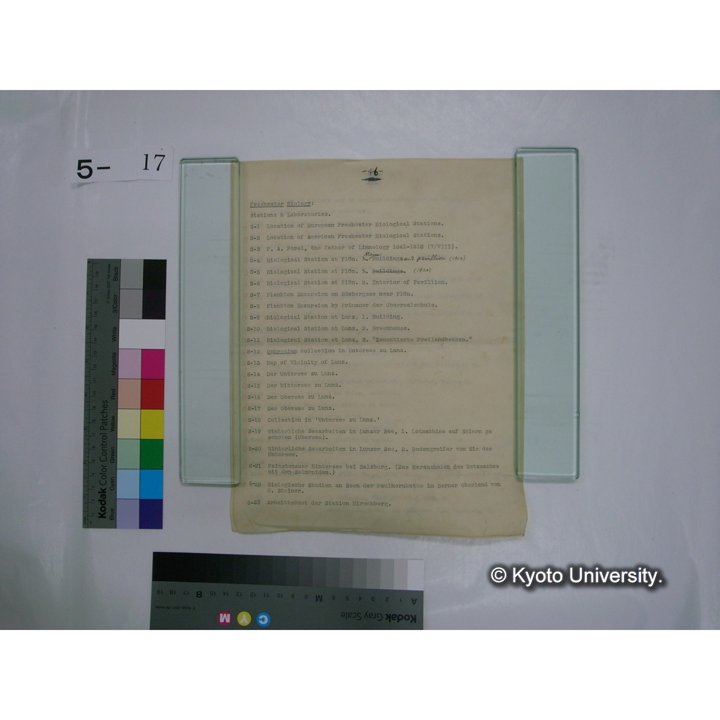 スライド(ガラス種板)リスト (7)