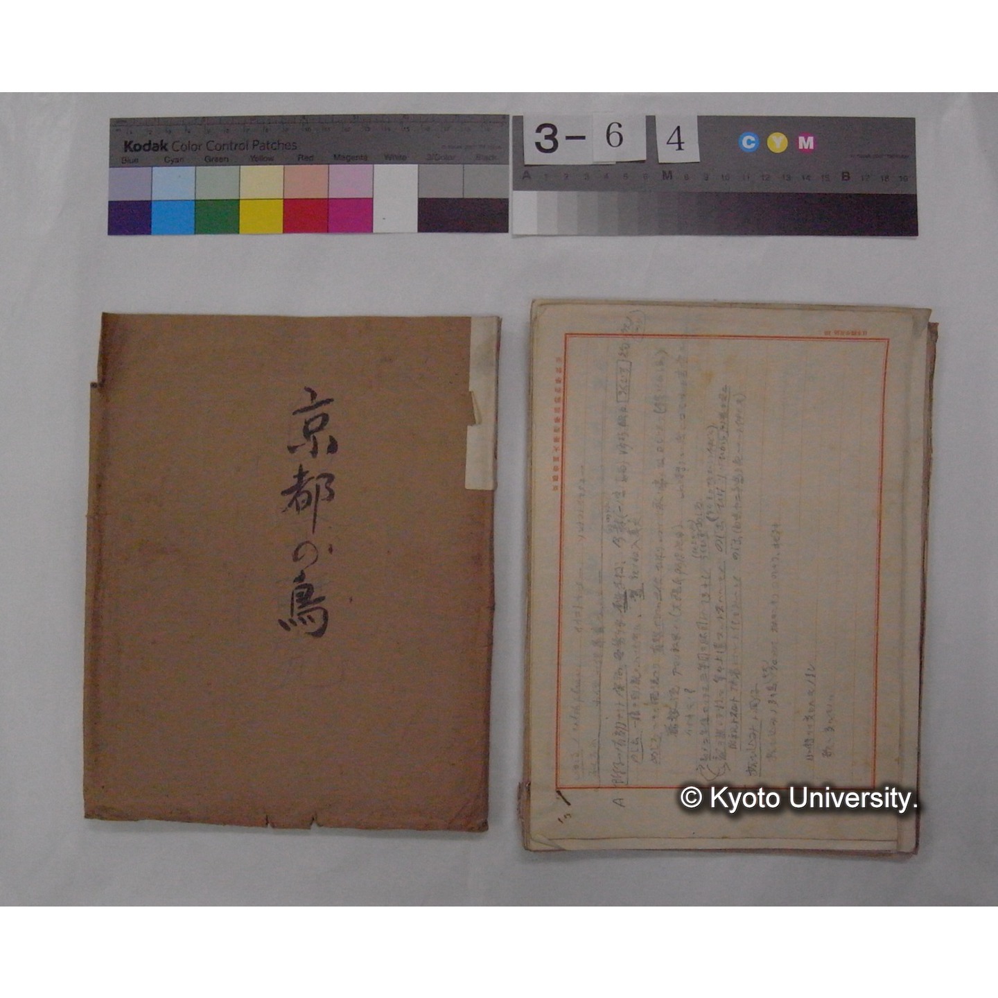 原稿・書簡・資料等 (「京都の鳥」) (4)